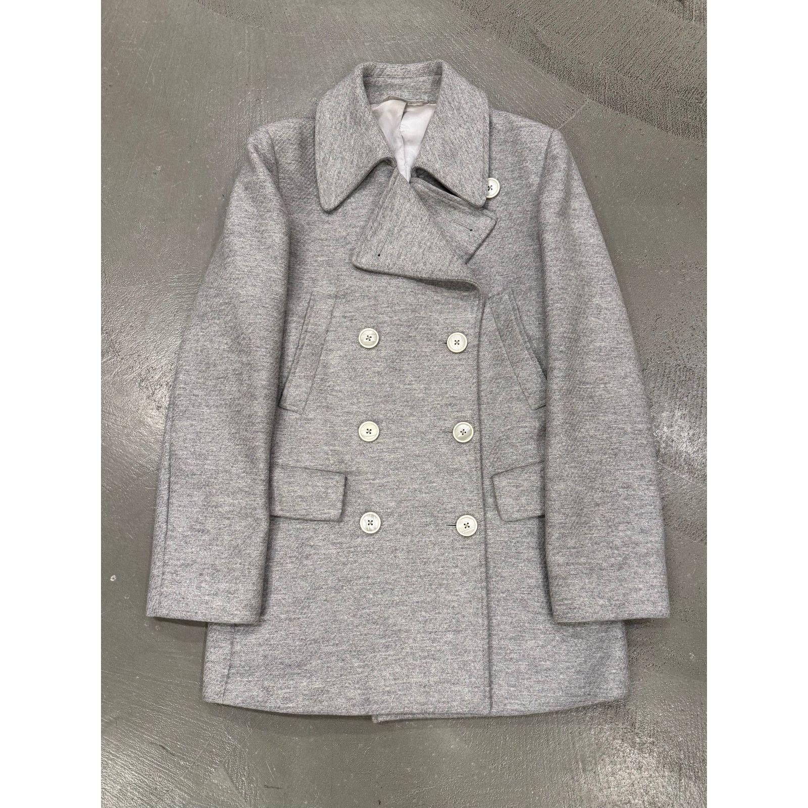 Maison Margiela S/S 2004 Maison Margiela Grey peacoat women Size L / US 10 / IT 46 - 1 Thumbnail