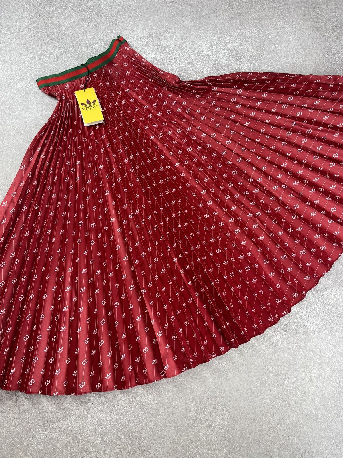 Gucci Adidas x Gucci Polyester Red Skirt Size 42 Size 28" / US 6 / IT 42 - 7 Thumbnail
