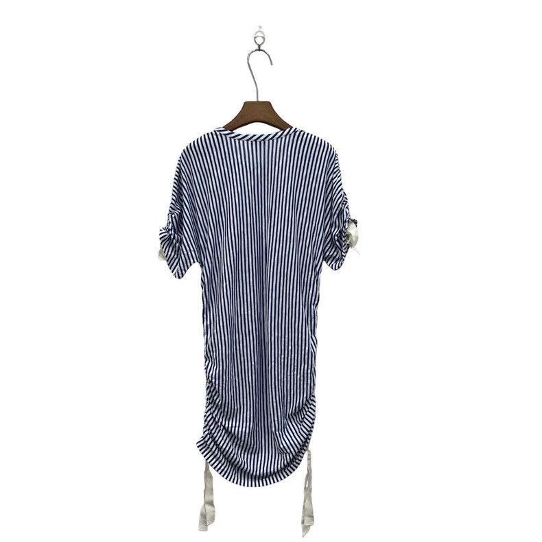 Chanel Chanel Navy blue and white striped drawstring dress Size M / US 6-8 / IT 42-44 - 2 Thumbnail