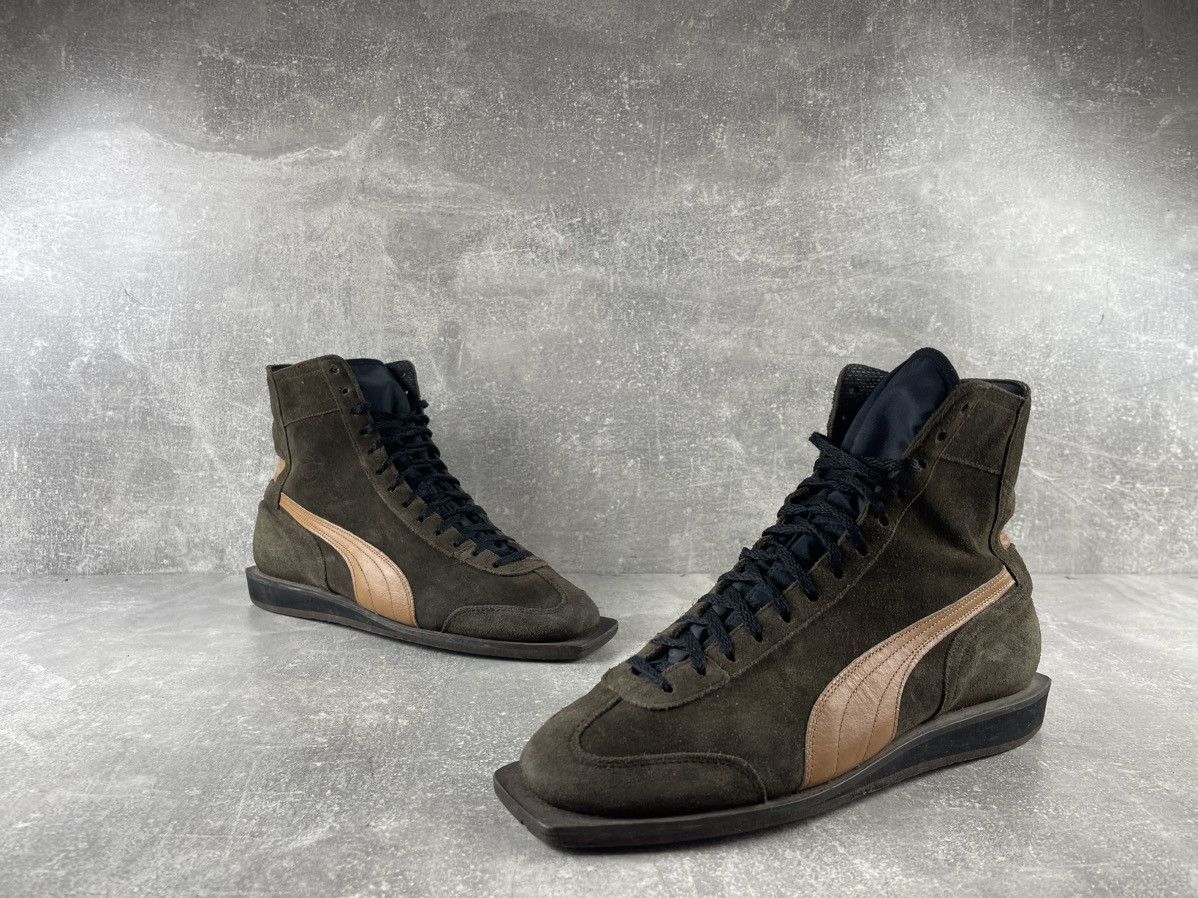 Puma RARE Puma 1970s Ex Weltmeister Suede High Top Sneakers Brown Size US 8 / EU 41 - 4 Thumbnail