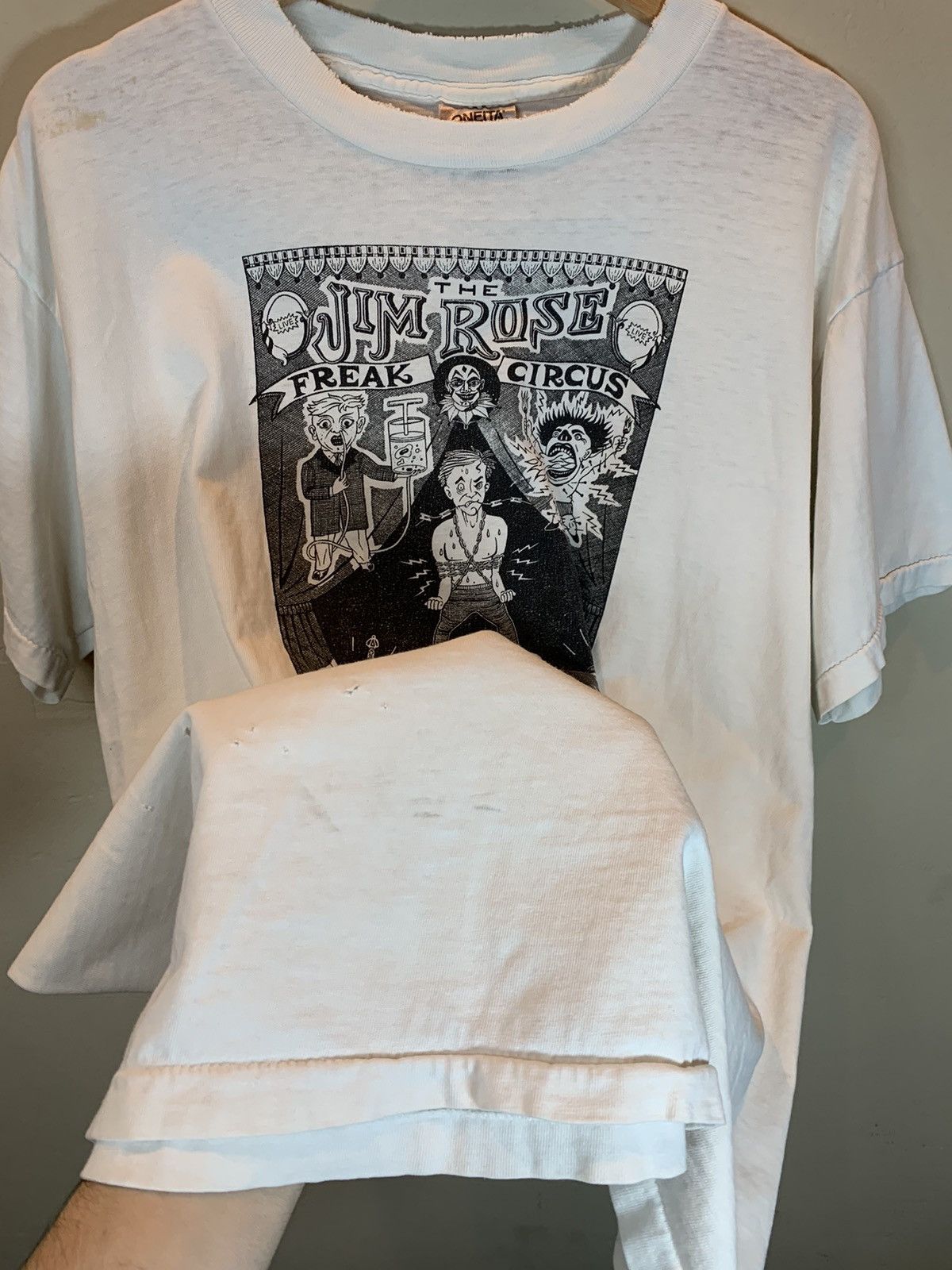 Vintage RARE* Vintage 1991 Jim Rose Freak Circus Single Stitch Shirt Size US XL / EU 56 / 4 - 5 Thumbnail