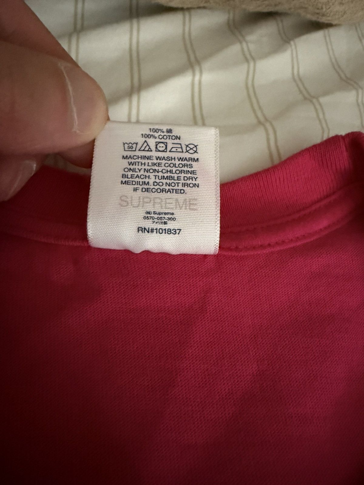 Supreme BRAND NEW Supreme Arabic Logo Pink Tee SS23 US Men SZ Medium Size US M / EU 48-50 / 2 - 3 Thumbnail