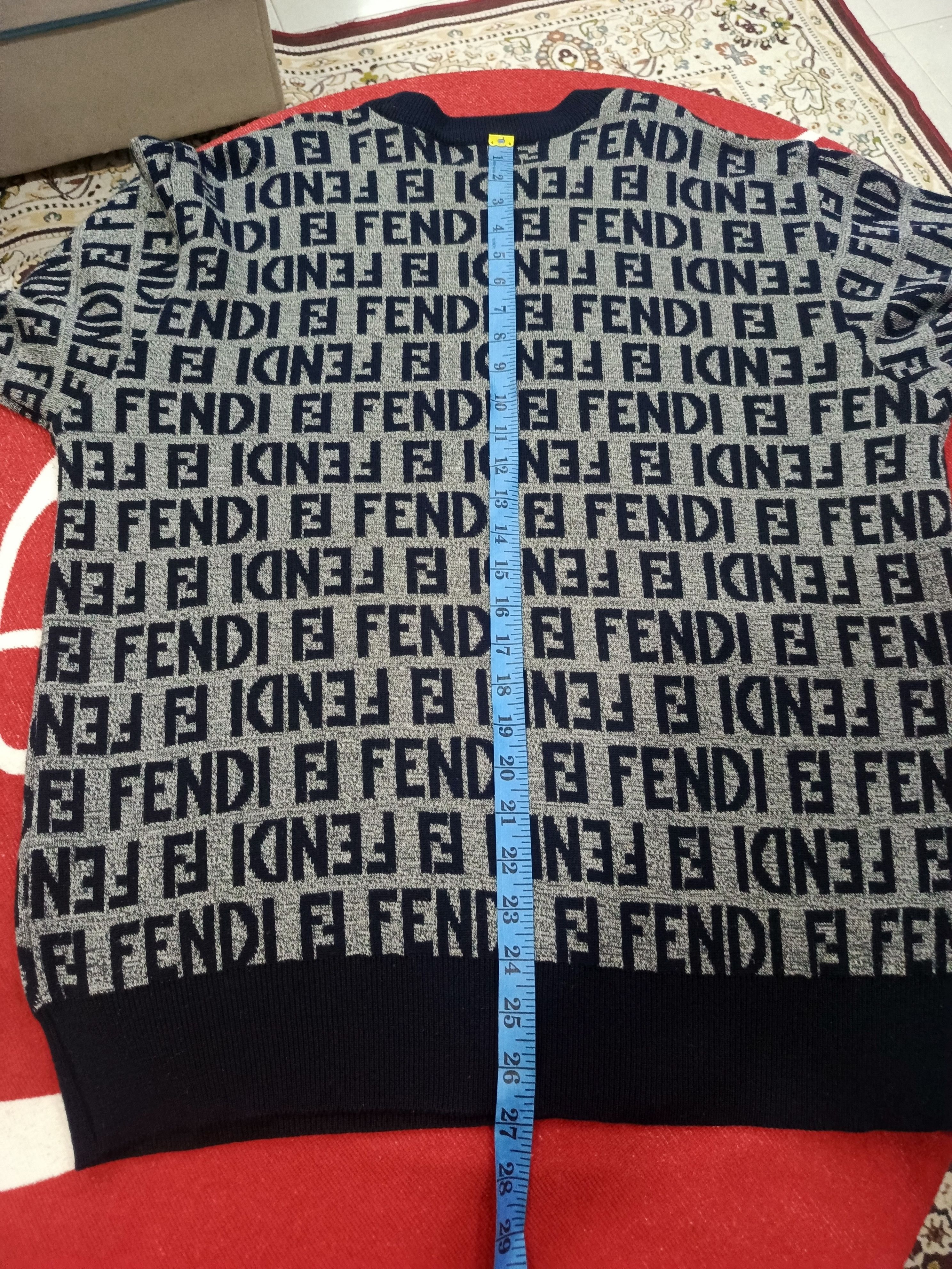 Fendi Fendi crewneck sweater with the FF logo or Zucca monogram Size US L / EU 52-54 / 3 - 10 Thumbnail
