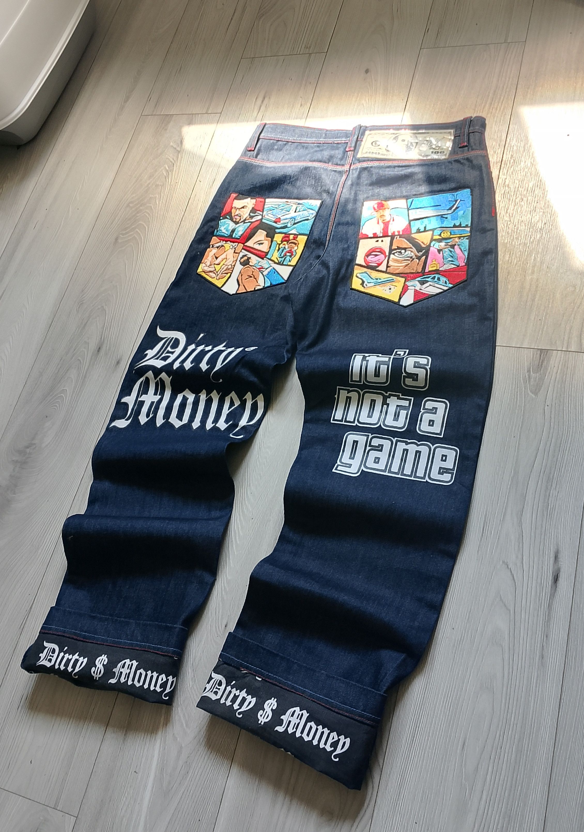 Vintage Dirty Money Vintage GTA Vice City Style Jeans | Grailed