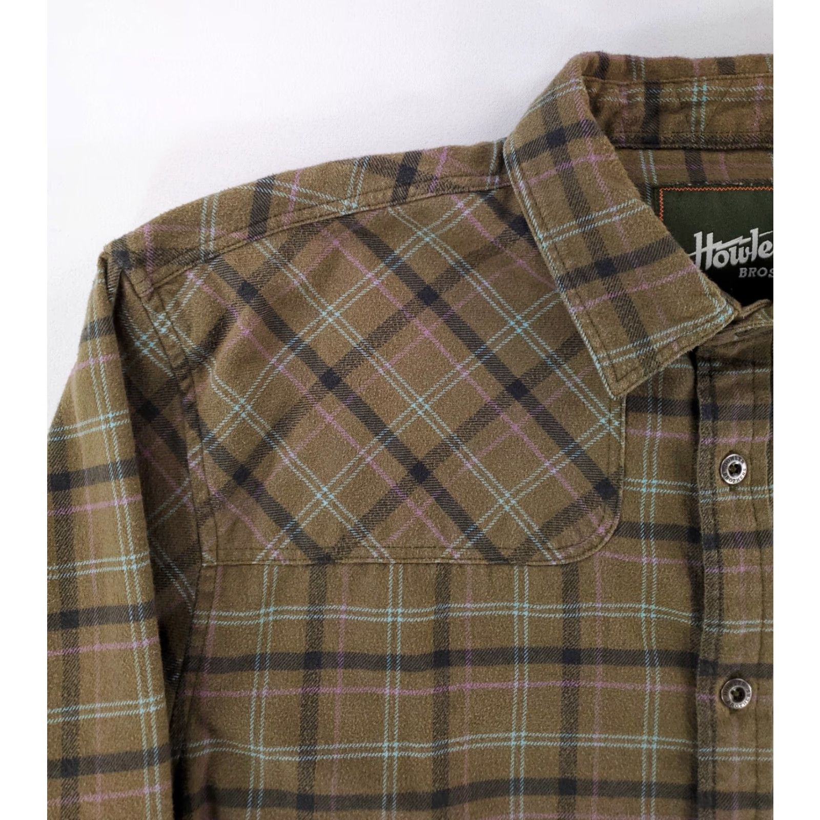 Howler Brothers Howler Brothers Flannel Button Up Shirt Plaid Green Long Sleeve Mens L Size US L / EU 52-54 / 3 - 3 Thumbnail