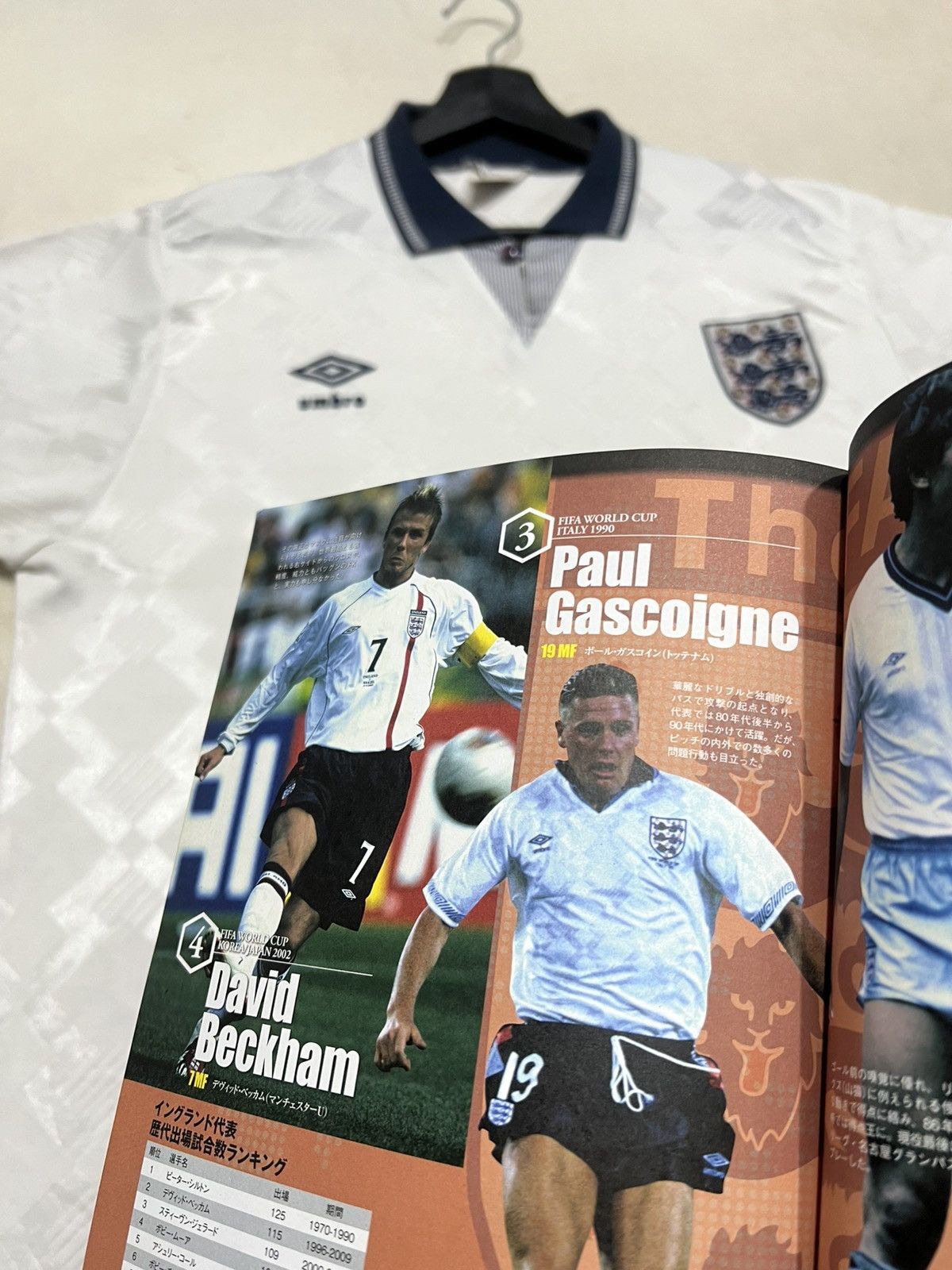 Umbro England 1990-92 Umbro Home Jersey Vintage Size US XL / EU 56 / 4 - 2 Thumbnail