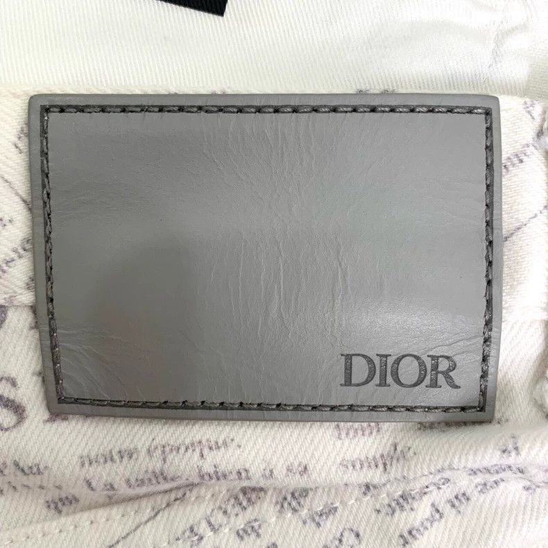 Dior Dior Logo newspaper bullet print white cotton leather brand Size US 30 / EU 46 - 6 Thumbnail