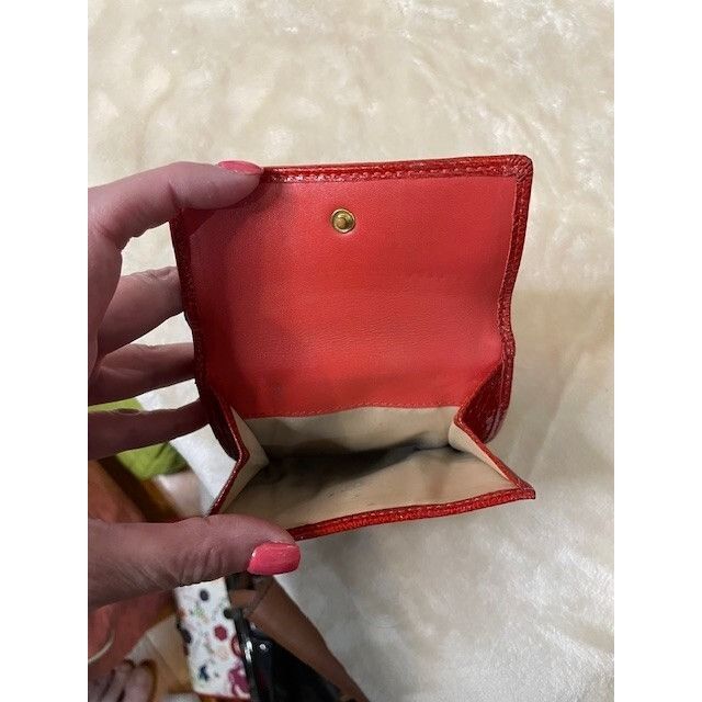 Coach Vintage Coach Signature Trim Zip Wallet Red Leather and Sign Size ONE SIZE - 6 Thumbnail