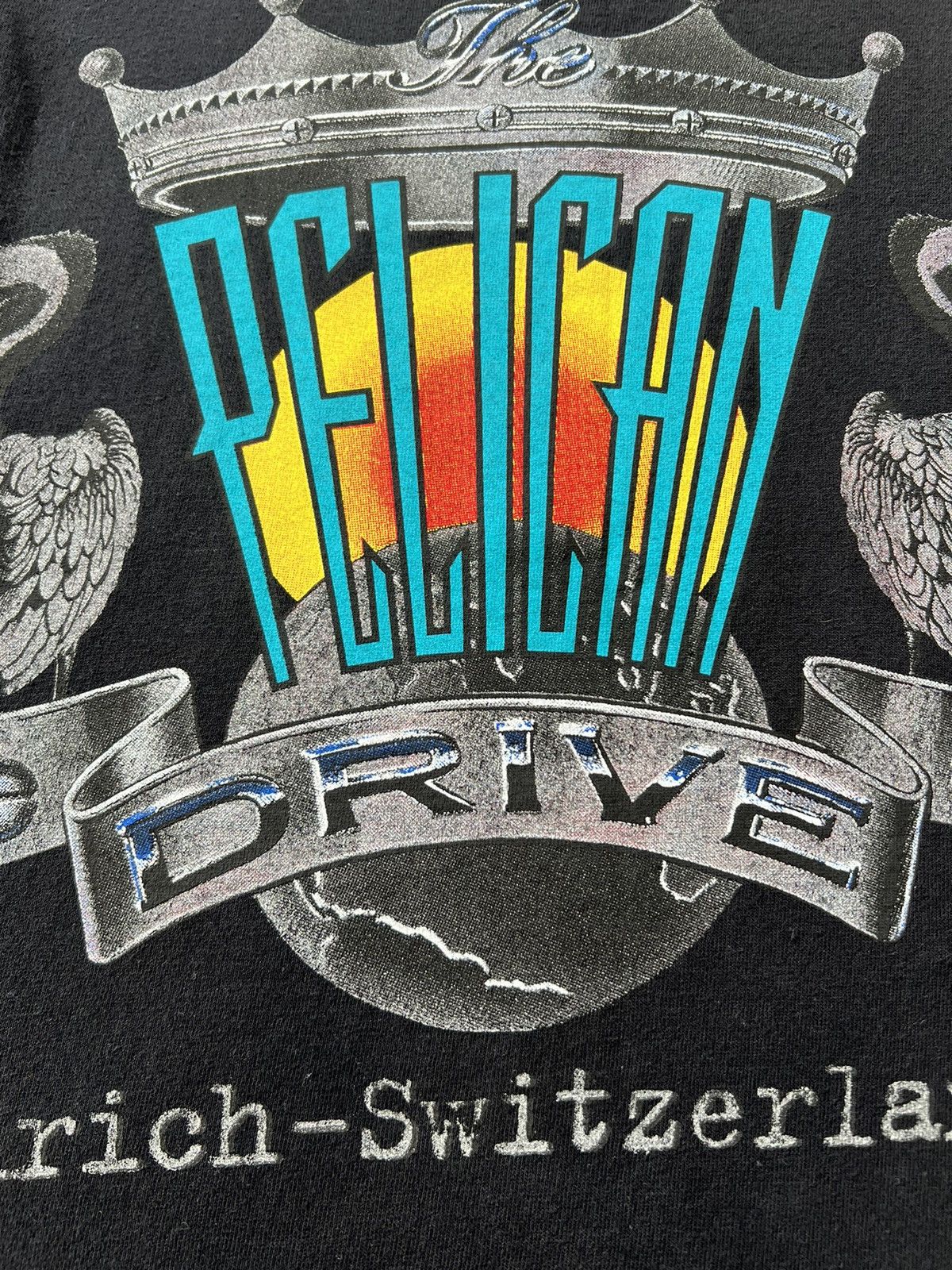 Harley Davidson Vintage 90s Harley Davidson Dragon Zurich Switzerland Size US M / EU 48-50 / 2 - 14 Thumbnail