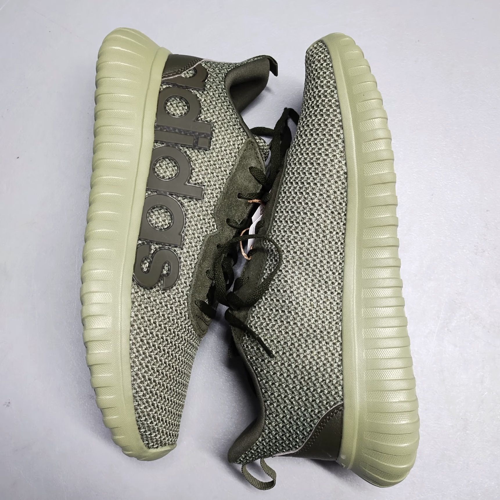 Adidas Adidas Kaptir Base Running Sneakers Mens US 7.5 Green Cloudfoam Lace Up JR8513 Size US 8 / EU 41 - 3 Thumbnail
