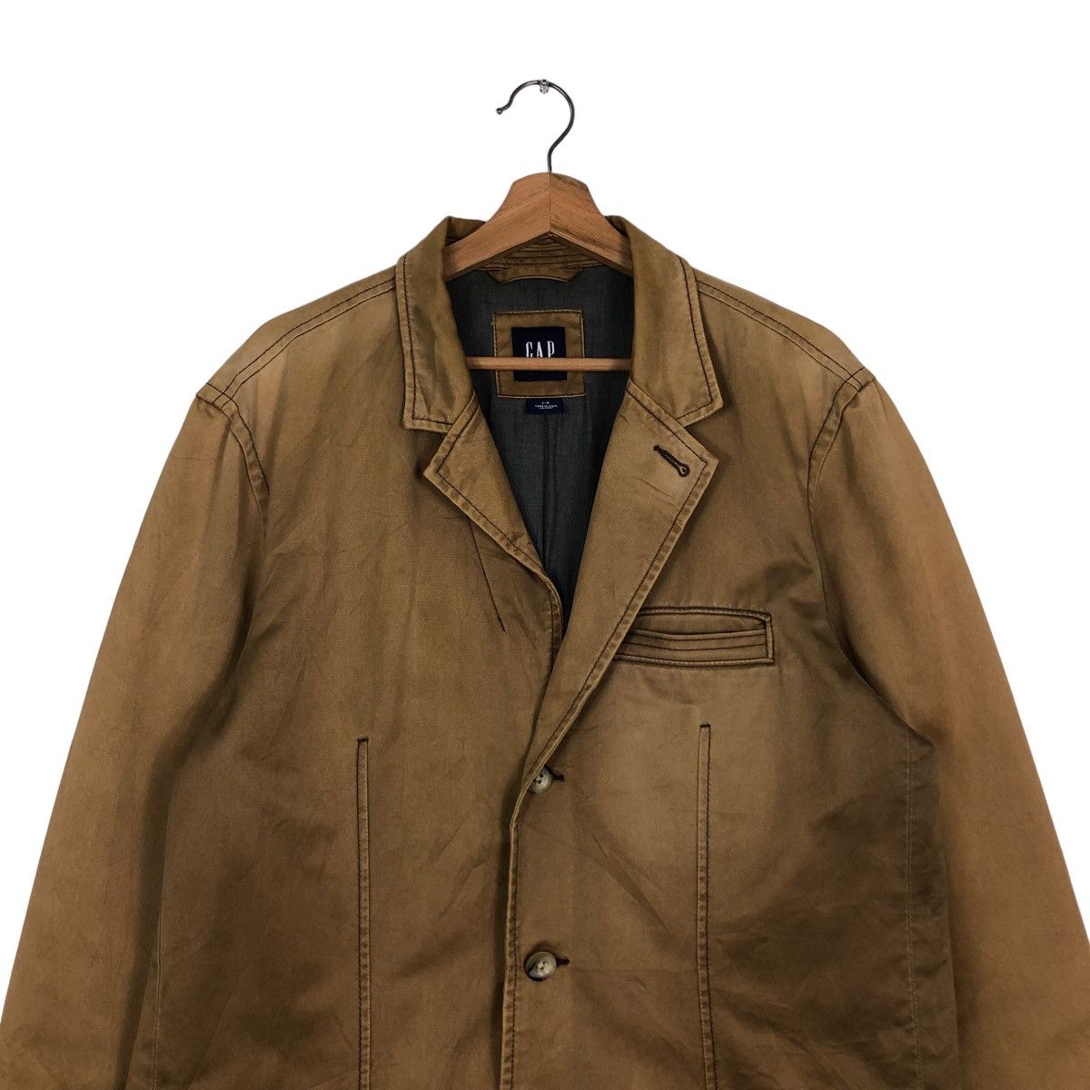 Japanese Brand 🔥Vintage Duck Canvas Chore Work Jacket Gap Issey Miyake Size US L / EU 52-54 / 3 - 3 Thumbnail