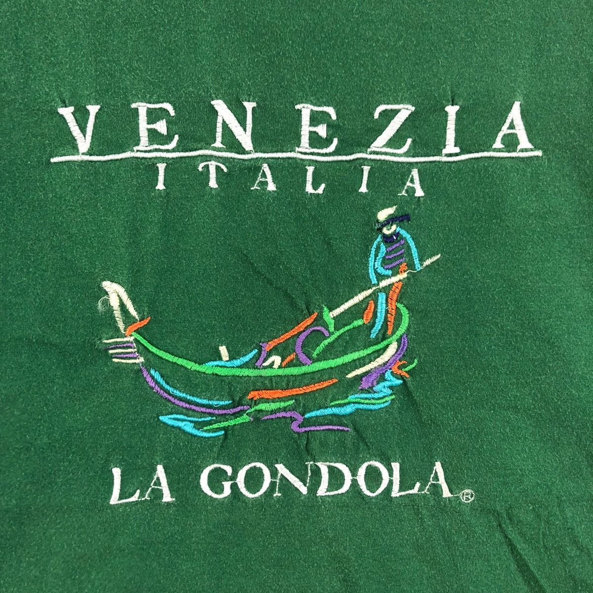 Vintage Vintage BICIEMME VENEZIA ITALIA La Gondola Tee Shirt Top Size XL / US 12-14 / IT 48-50 - 3 Thumbnail