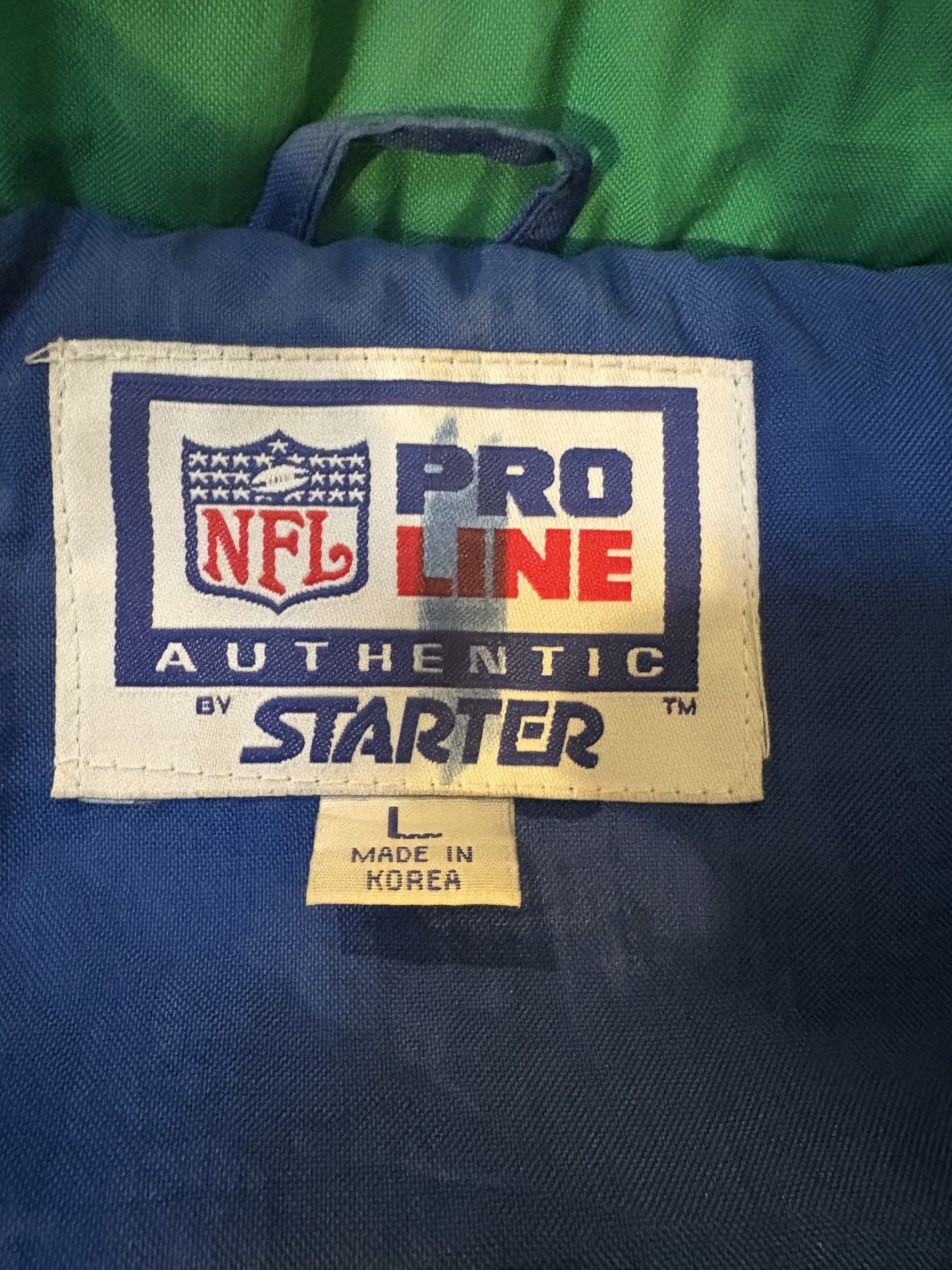 Starter Vintage 90s Seahwaks Starter Jacket - Size Large Size US L / EU 52-54 / 3 - 5 Thumbnail