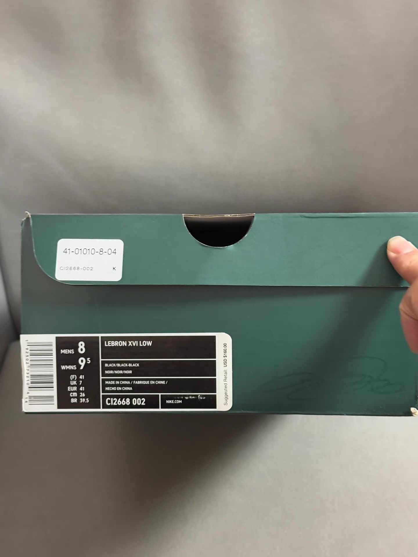 Nike Nike Lebron 16 Low Triple Black shoes。 Ｑ20 Size US 8 / EU 41 - 6 Thumbnail