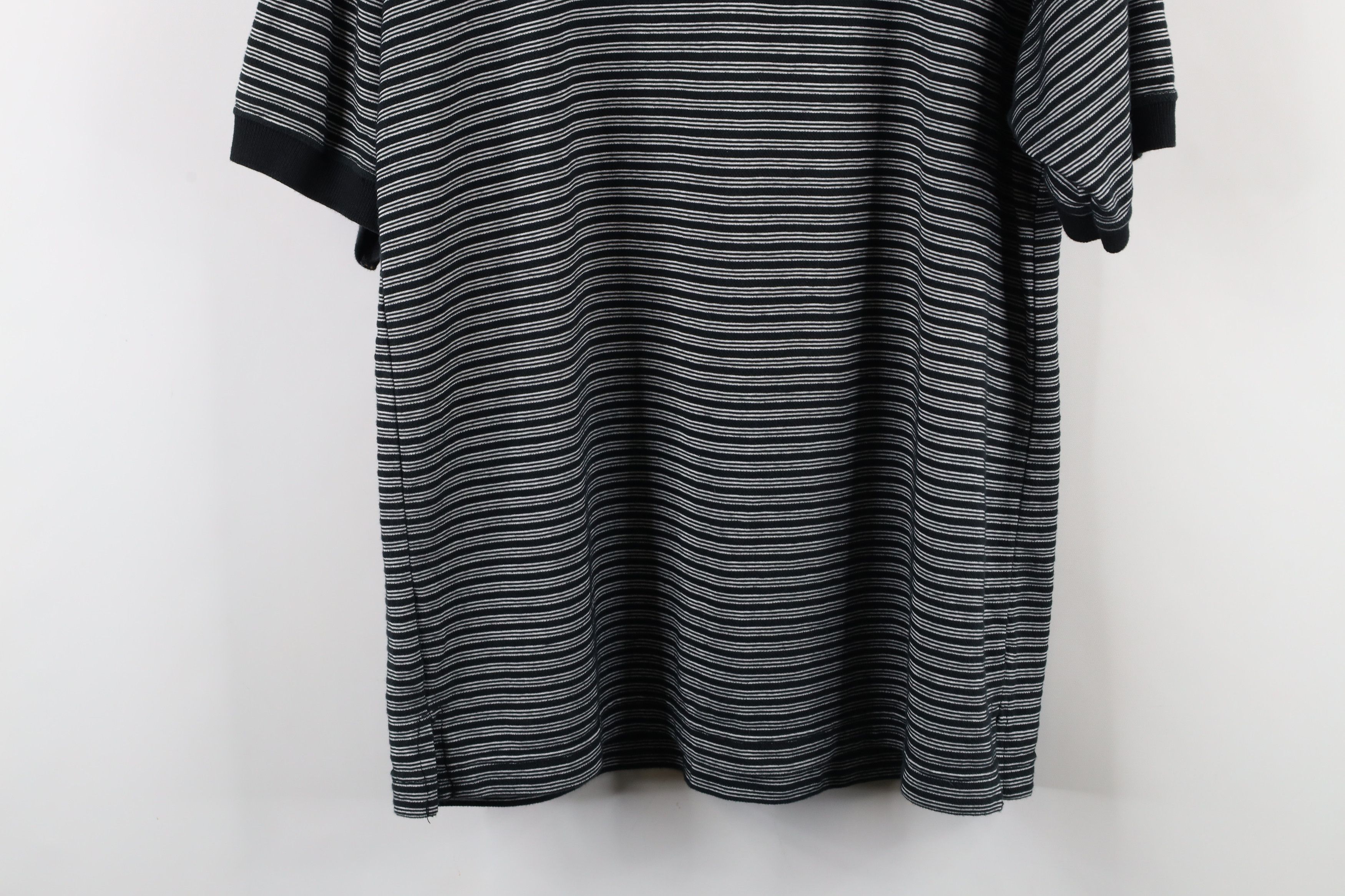 Vintage Vintage 90s Streetwear Striped Baggy Fit Polo Shirt Black Size US S / EU 44-46 / 1 - 11 Thumbnail