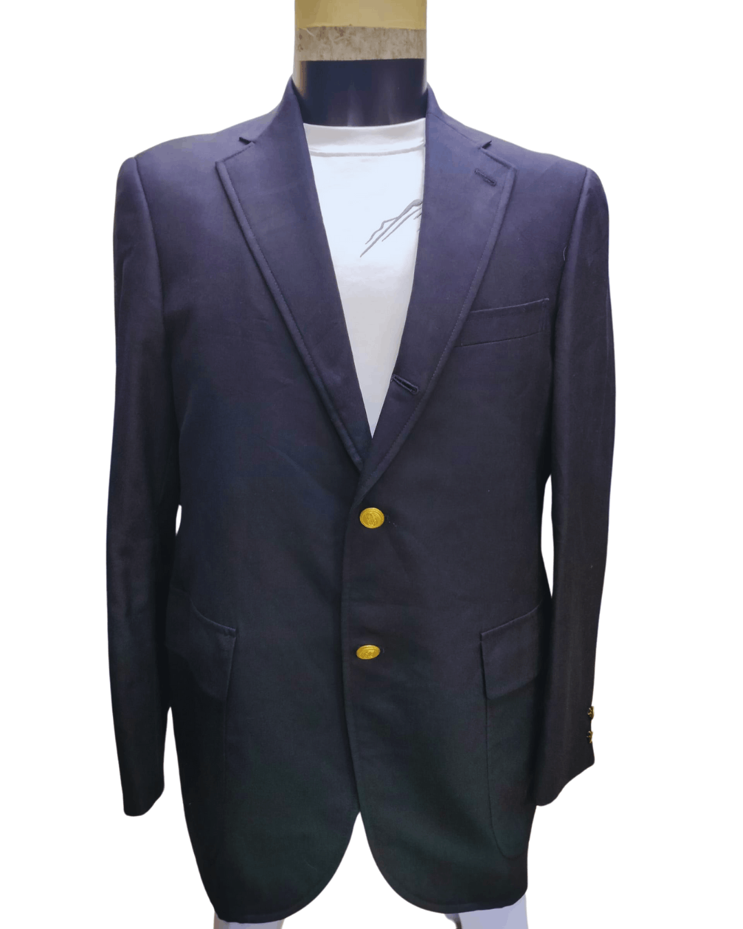 New Zealand Outback Peppin Merino Wool Blazer – Ivy League Gold Button (38R) Size 42R - 2 Thumbnail