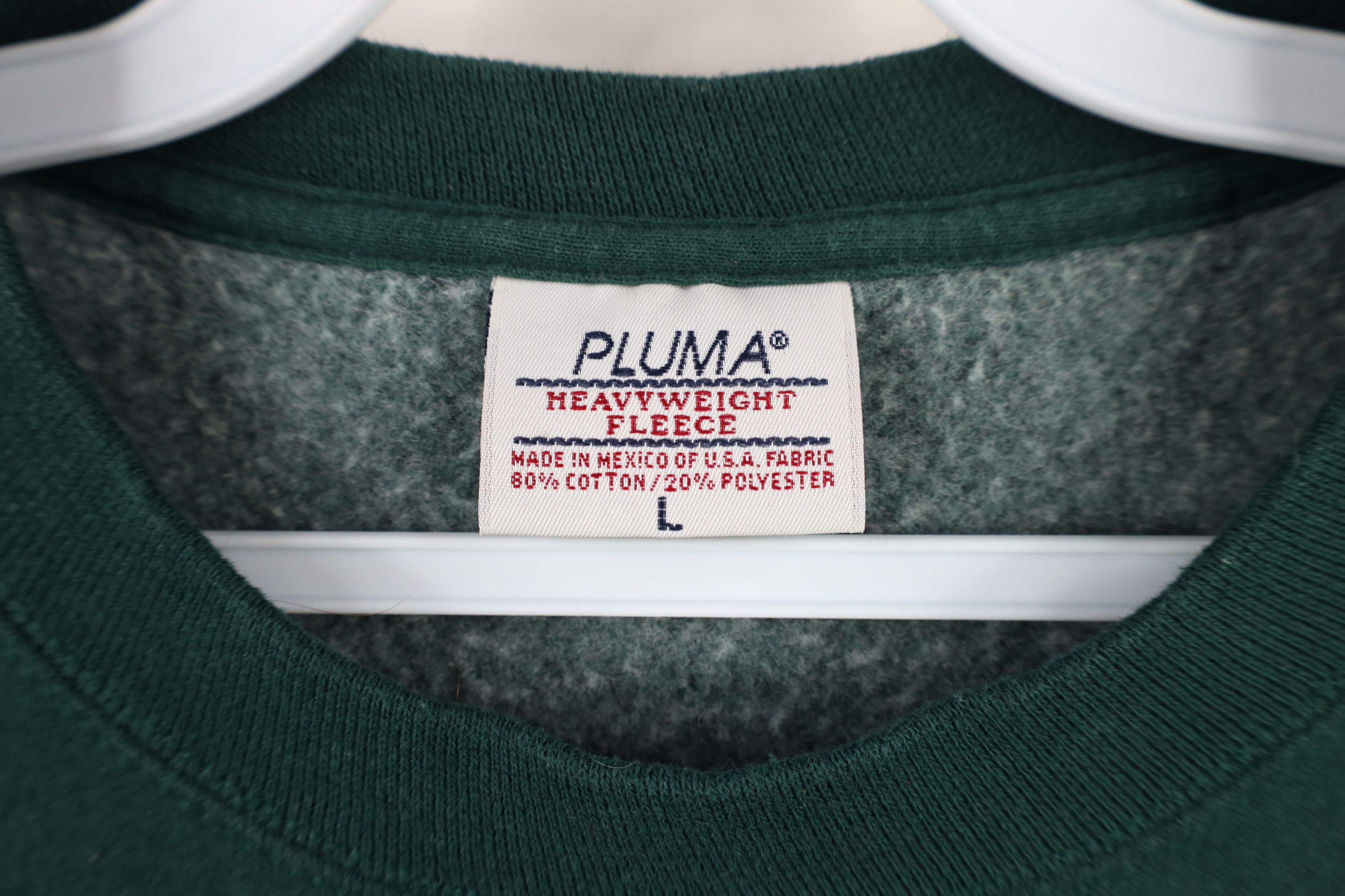 Vintage Vintage 90s Streetwear Heavyweight Sweatshirt Hunter Green Size US L / EU 52-54 / 3 - 7 Thumbnail