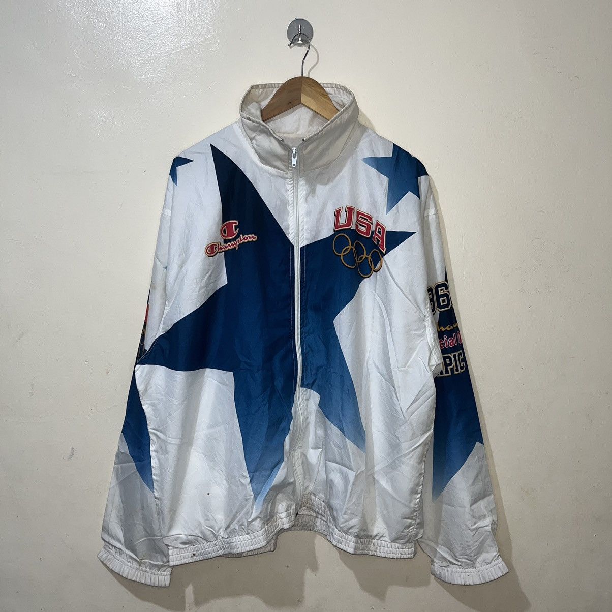 Champion Vintage Champion 1996 USA Olympics Windbreaker Size US XXL / EU 58 / 5 - 3 Thumbnail