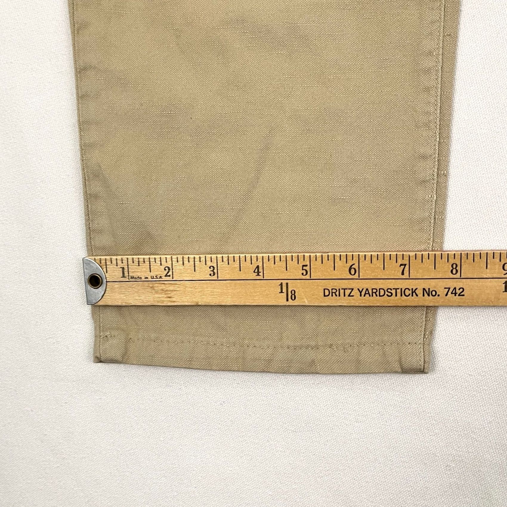 Todd Snyder Todd Snyder Chino Pants Mens 36x28 Slim Brown Linen Blend 5 Pocket Casual Summer Shirt? Size US 36 / EU 52 - 5 Thumbnail