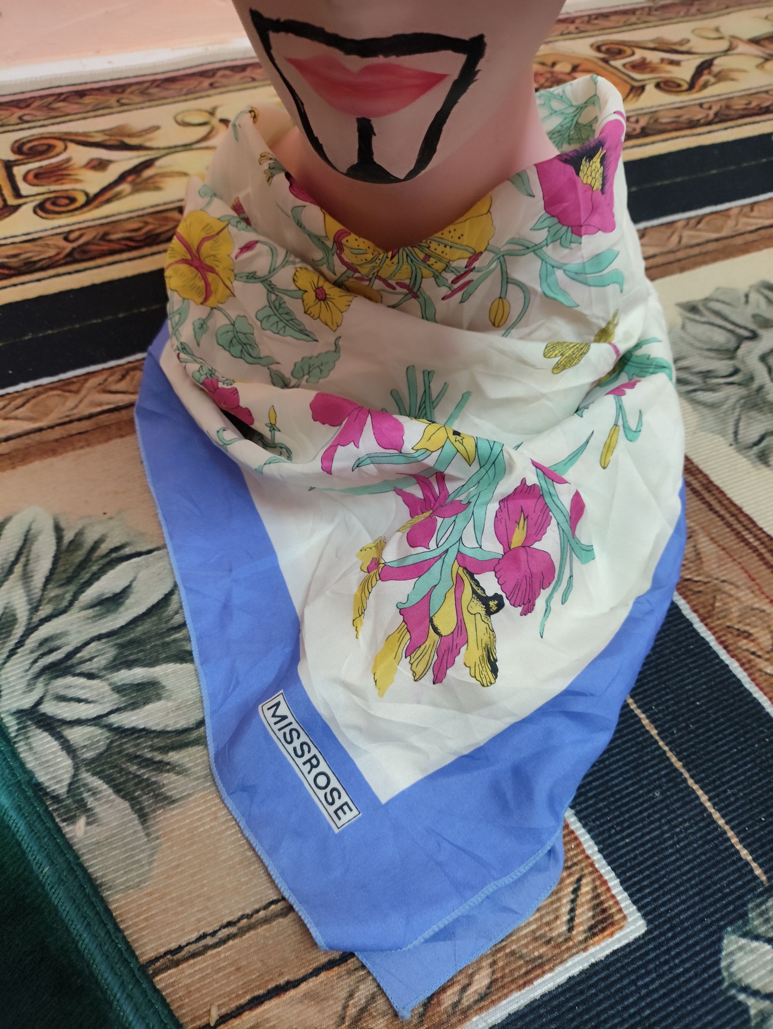 Japanese Brand × Vintage MISSROSSE Art Scarves Neckerchief Size ONE SIZE - 1 Thumbnail