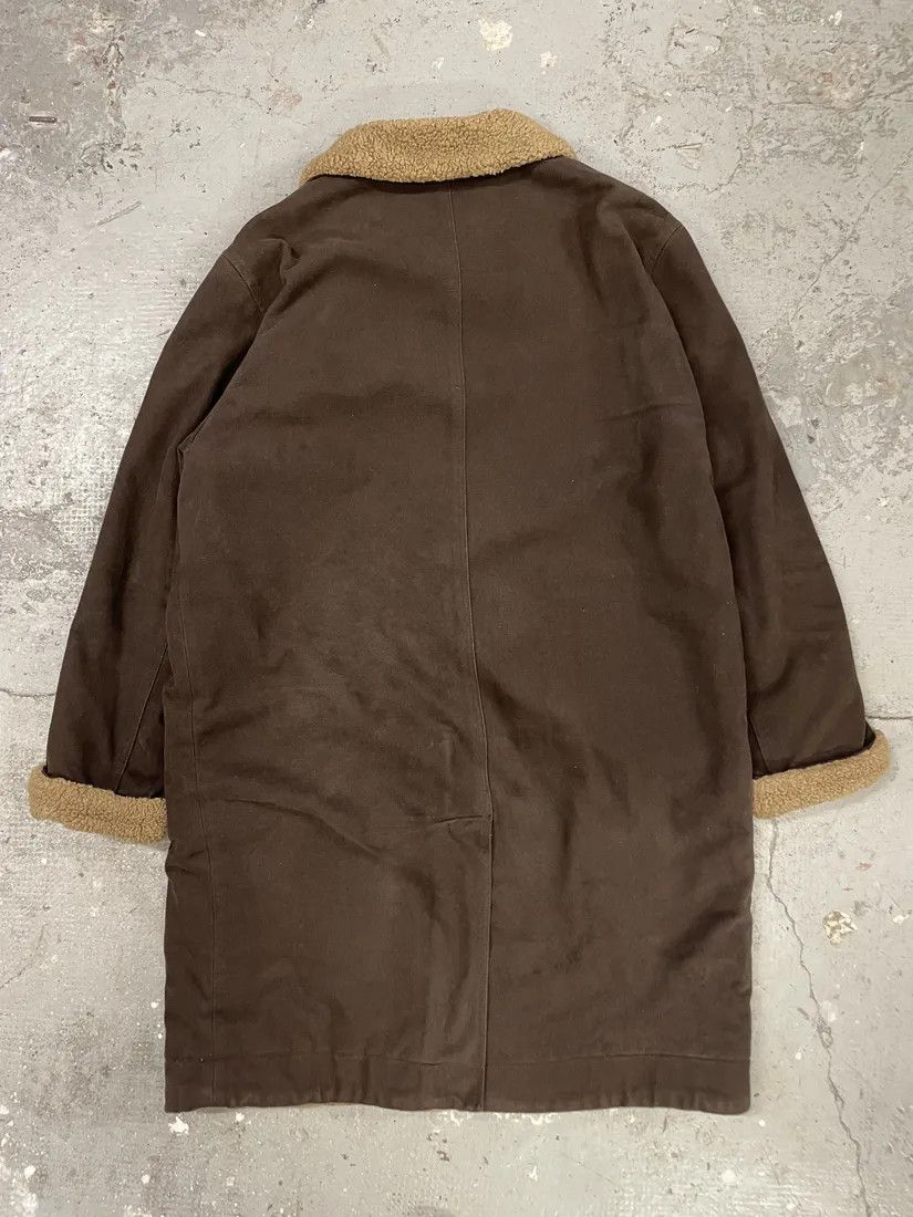 Dolce & Gabbana × Vintage 1990s Dolce & Gabbana Brown Long Shearling Jacket Size US L / EU 52-54 / 3 - 2 Thumbnail