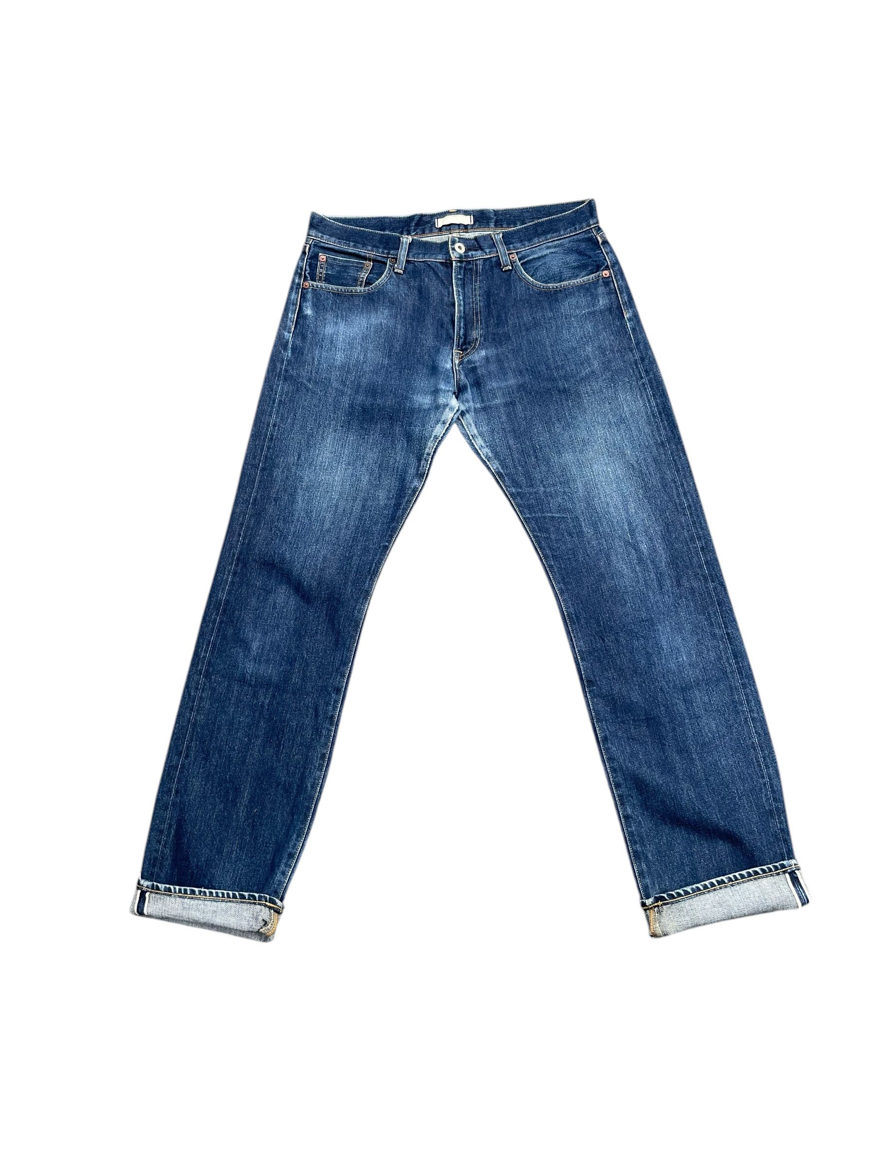 Japanese Brand Uniqlo Kaihara Redline Selvedge Denim Size US 35 - 1 Thumbnail