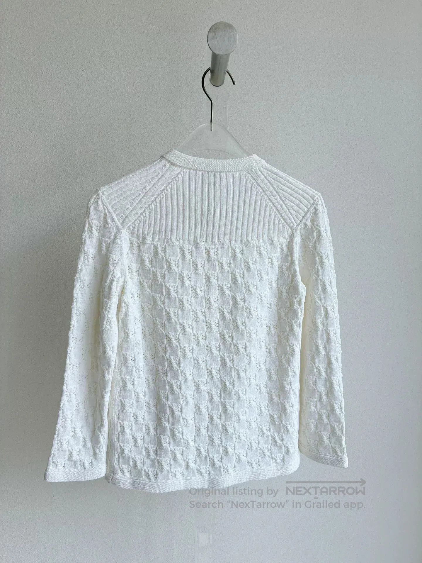 Chanel Chanel White Knit Cardigan. Size XXS / US 00 / IT 34 - 3 Thumbnail
