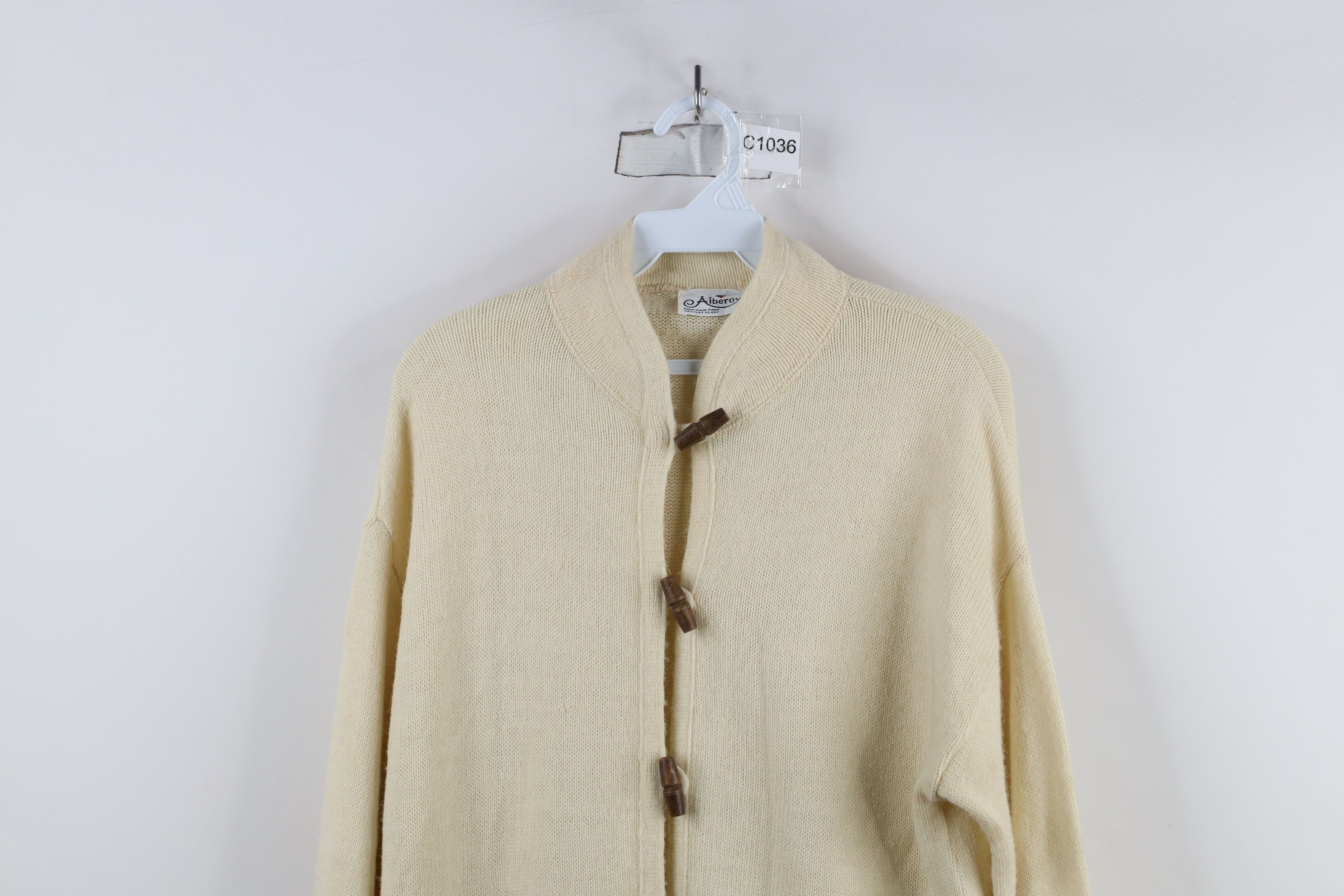 Vintage Vintage 70s Streetwear Toggle Button Knit Cardigan Sweater Size L / US 10 / IT 46 - 2 Thumbnail