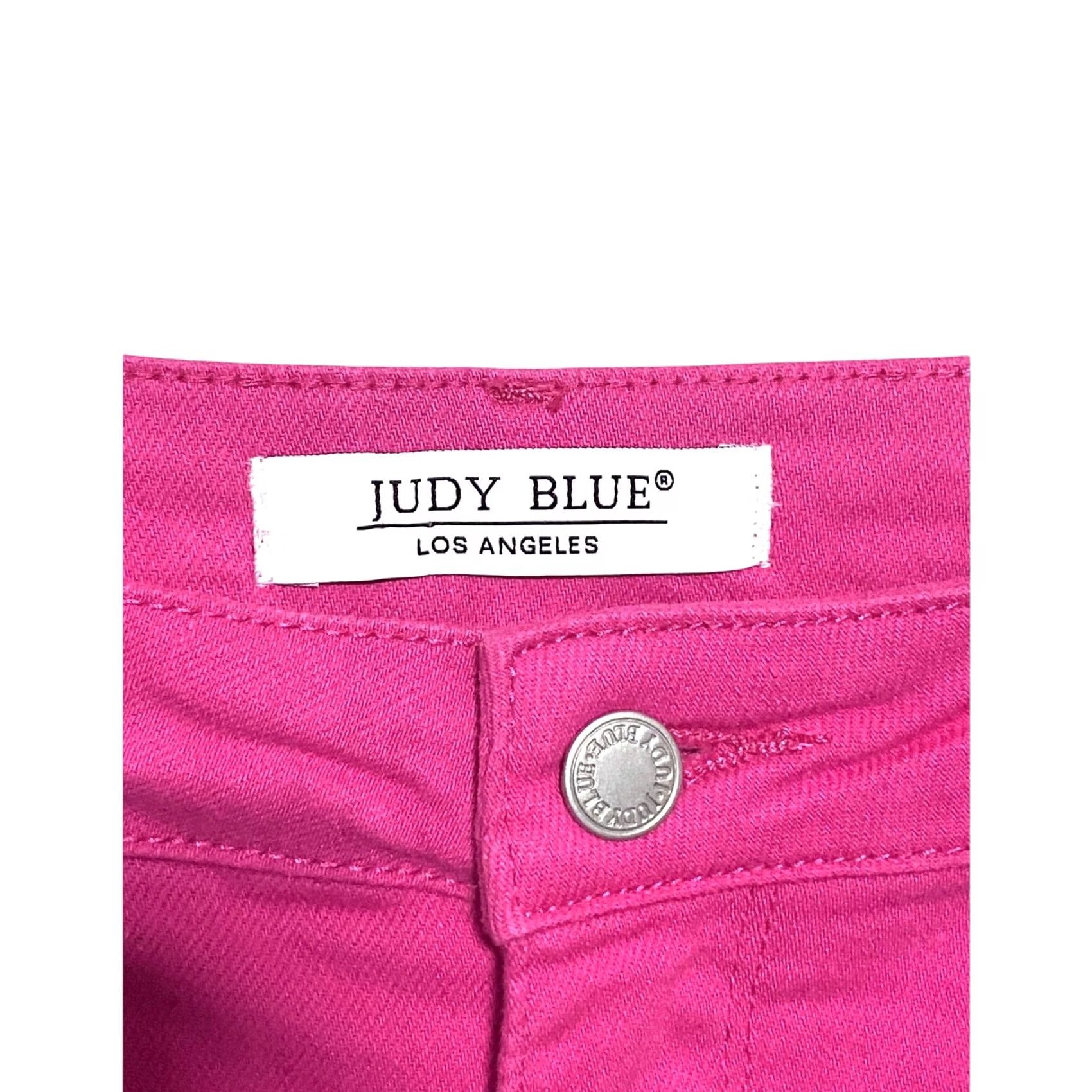Vintage Judy Blue Hot Pink Daphne Slim Fit High Waist Jeans 31/13 Jeans Slim Pink Preppy Womens Size 24" / US 00 / IT 34 - 4 Thumbnail