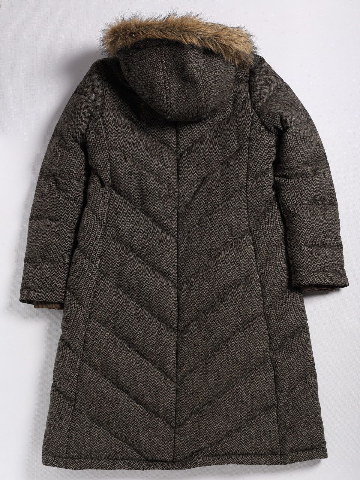 Polo Ralph Lauren Ralph Lauren Faux Fur Tweed Down Puffer Parka Winter Jacket Size XL / US 12-14 / IT 48-50 - 2 Thumbnail