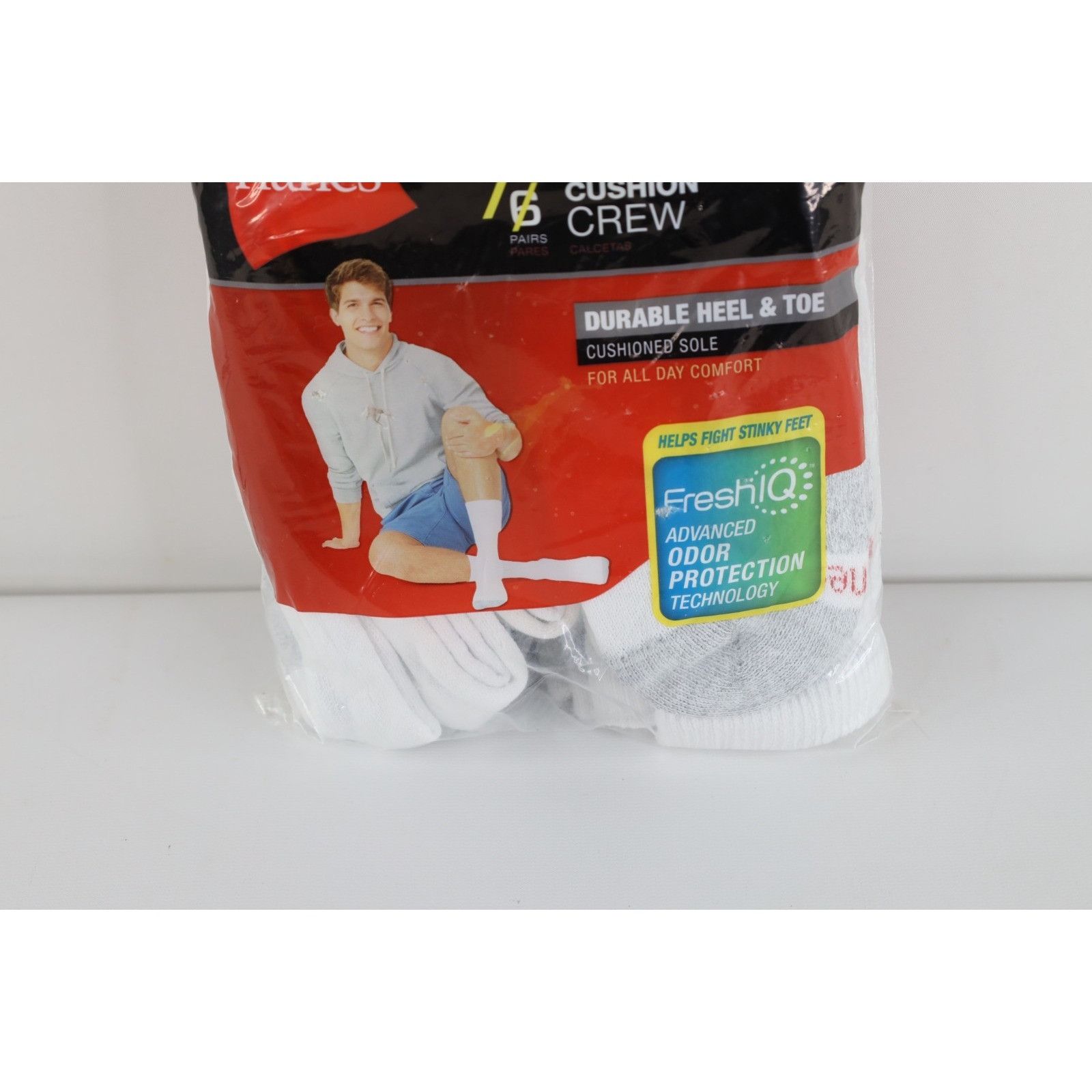 Hanes Deadstock Vintage Y2K Hanes 6 Pack Crew Socks Size ONE SIZE - 4 Thumbnail