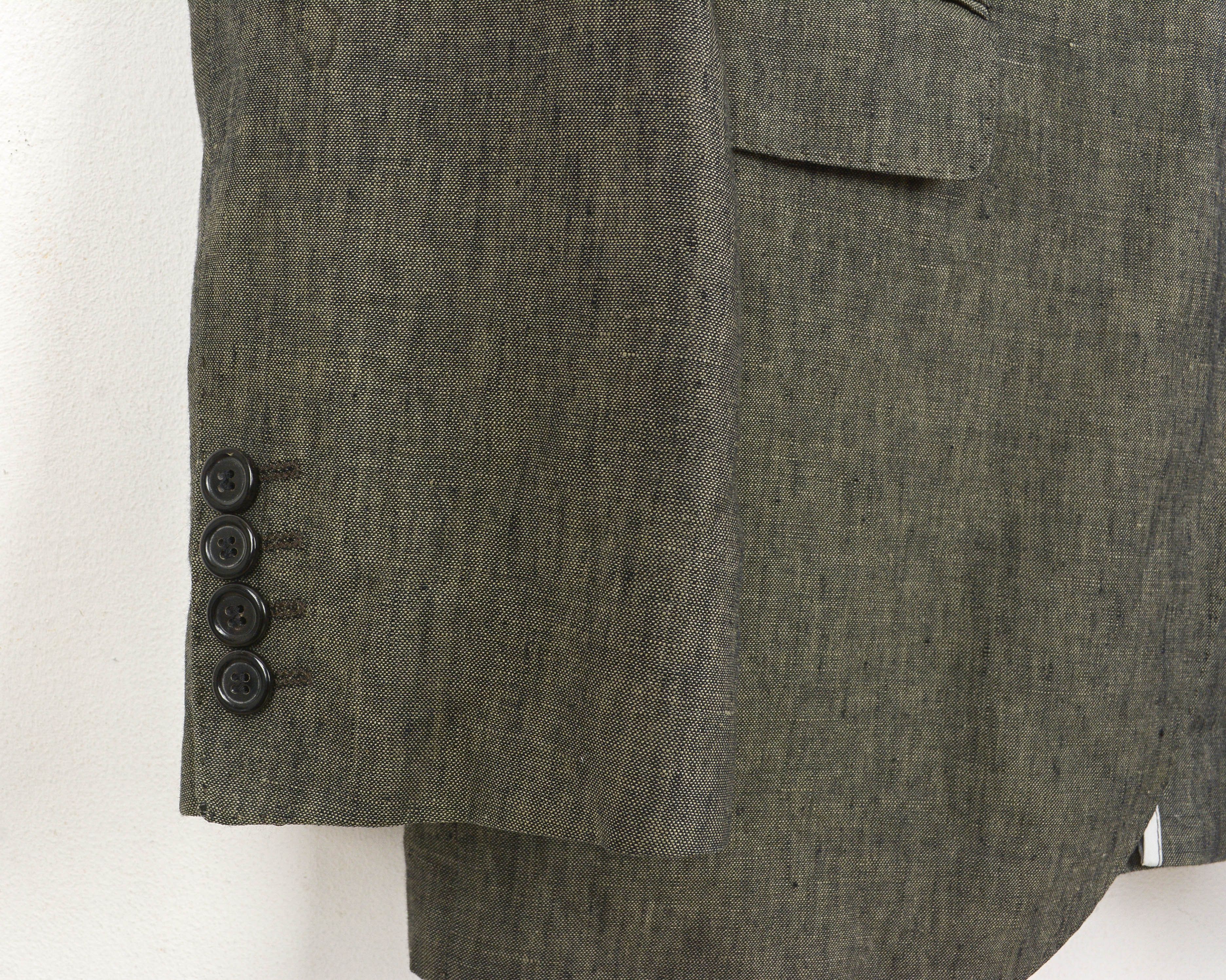 Hugo Boss Pure Linen UK 40L US Men Blazer Suit Jacket Sport EU 98 M Size 40L - 3 Thumbnail