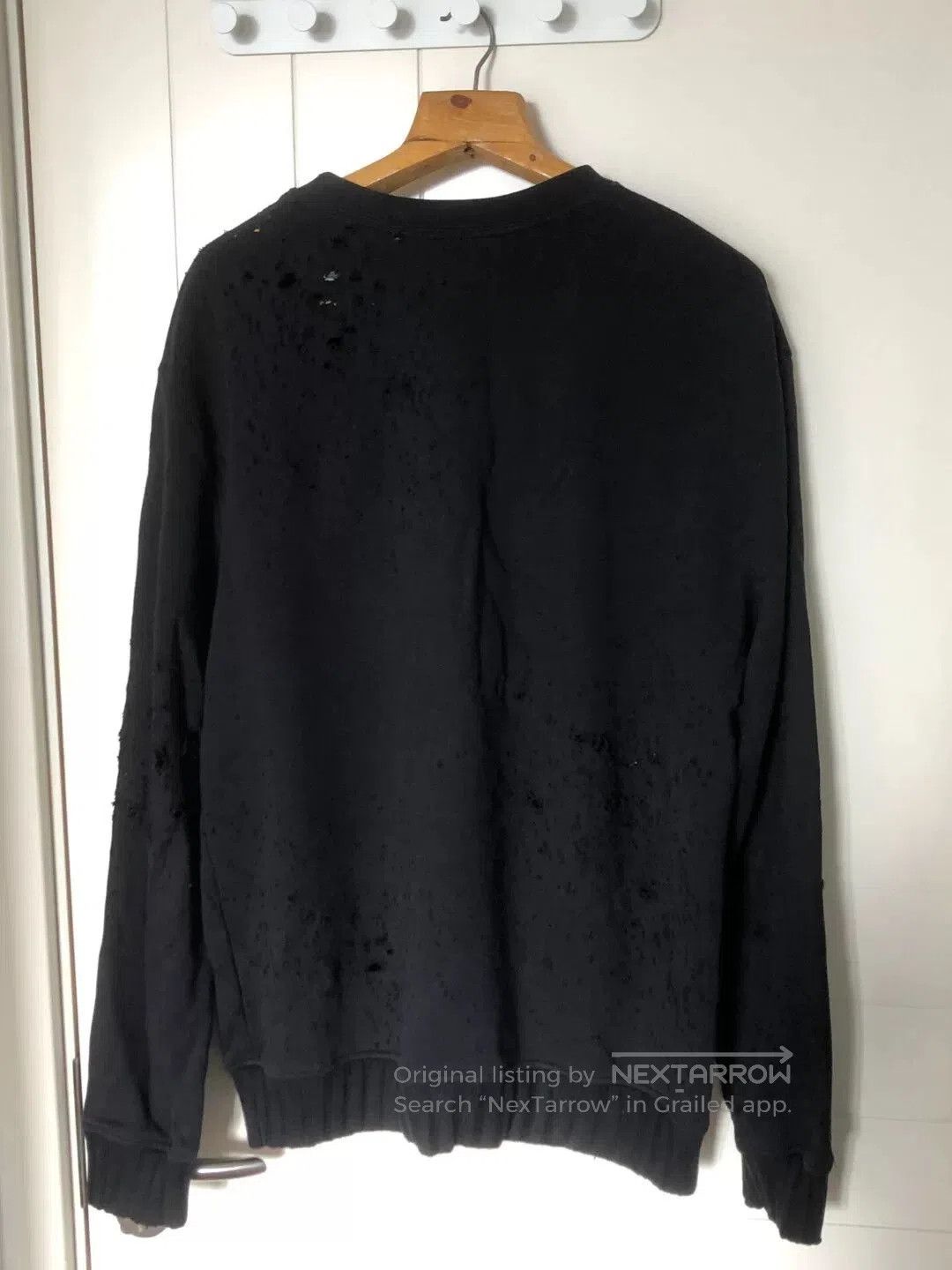 Amiri Amiri 17AW Gunshot Crewneck. Size US L / EU 52-54 / 3 - 3 Thumbnail