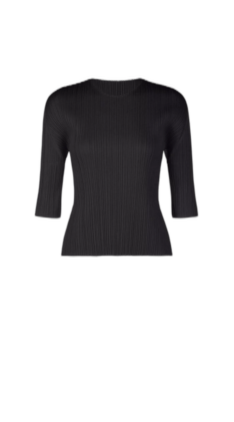 Issey Miyake Issey Miyake Black Pleated Top Size M / US 6-8 / IT 42-44 - 1 Thumbnail