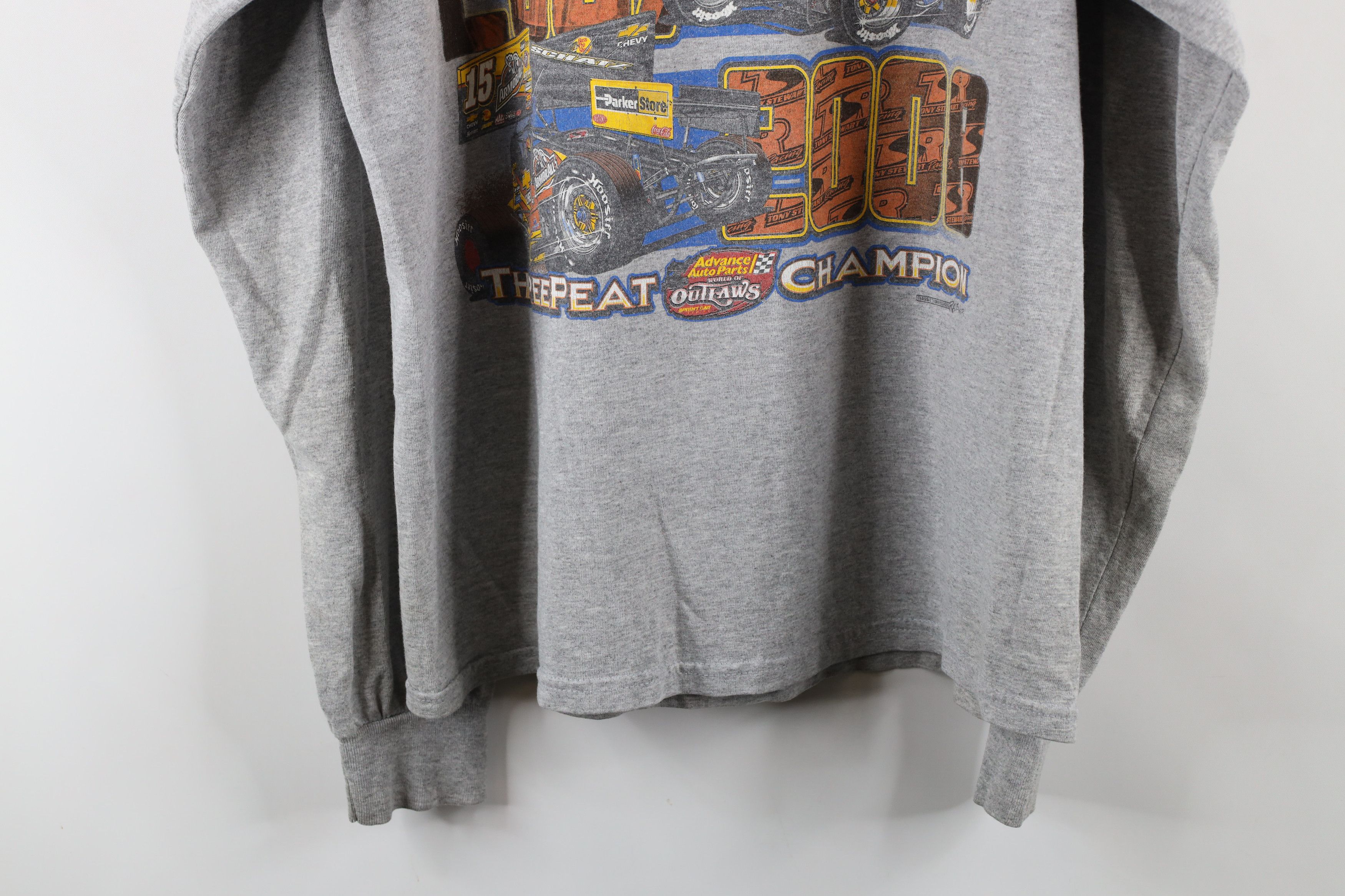 Vintage Vintage Y2K Outlaws Three Peat Champion Donny Schatz T-Shirt Size US L / EU 52-54 / 3 - 16 Thumbnail