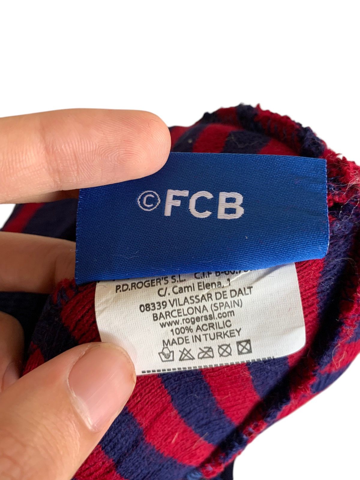 Japanese Brand × Kapital × Vintage VINTAGE STRIPE FC BARCELONA WINTER SESSIONS BEANIE HATS Size ONE SIZE - 8 Thumbnail