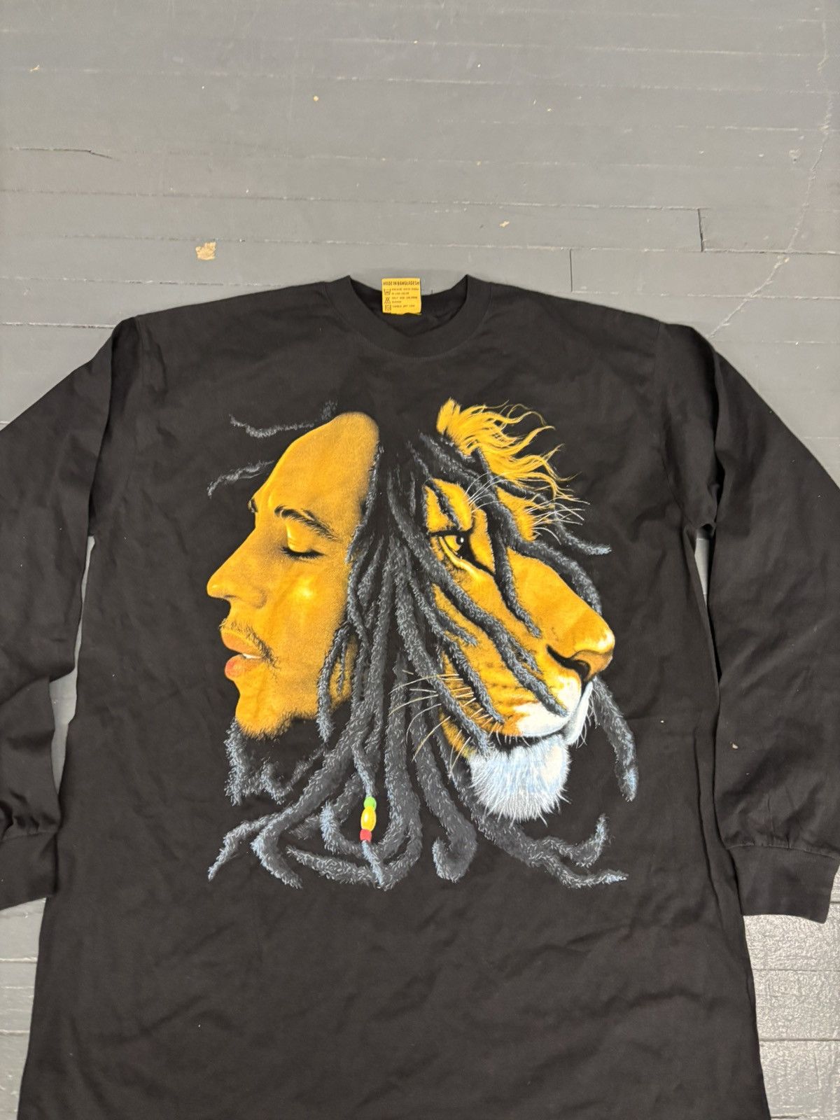 Bob Marley × Vintage Y2K vintage Bob Marley baggy Longsleeve tee Size US XL / EU 56 / 4 - 4 Thumbnail