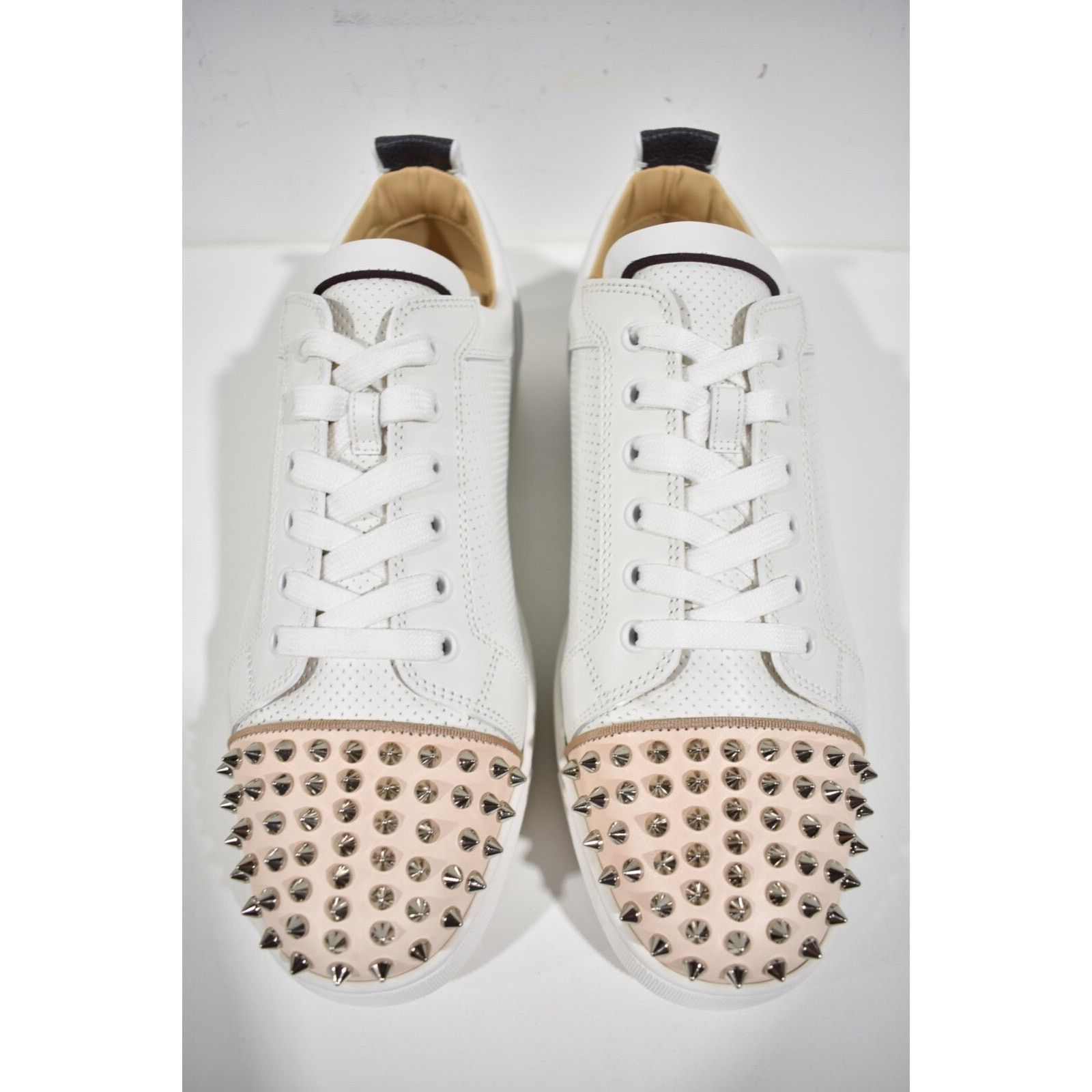Christian Louboutin Christian Louboutin Louis Junior Spikes Orlato White Size US 12.5 / EU 45-46 - 8 Thumbnail