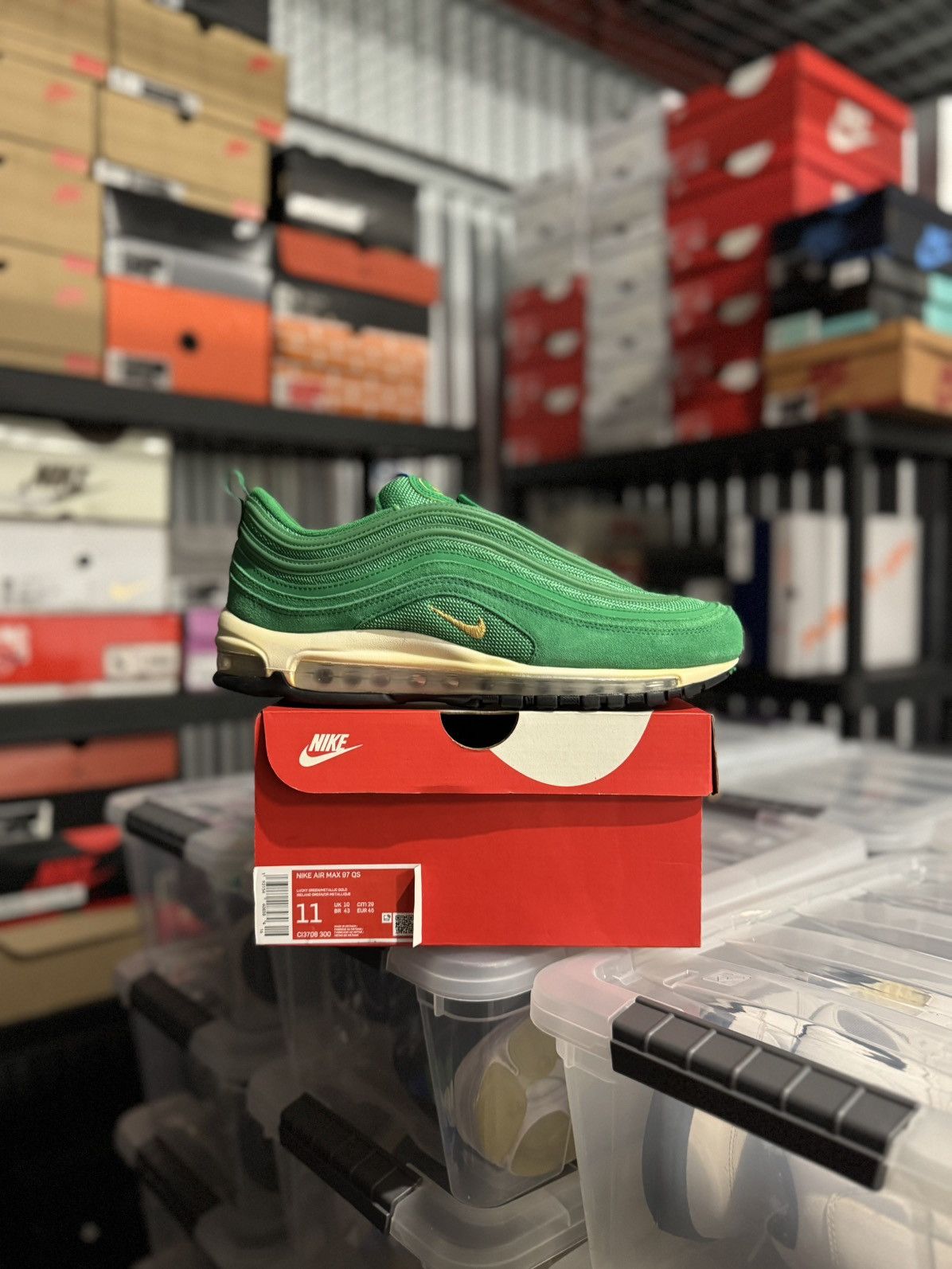 Nike Nike Air Max 97 QS Olympic Rings Green Size 11 Size US 11 / EU 44 - 1 Thumbnail