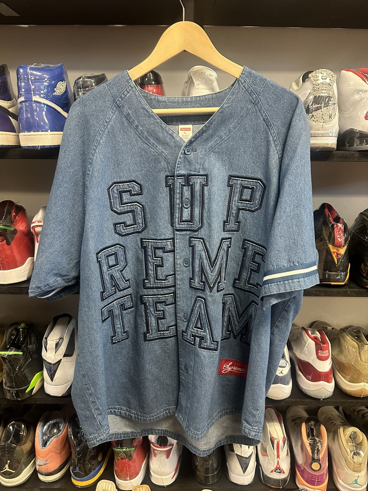 Supreme Supreme world famous denim jersey fall 22 xl new Size US XL / EU 56 / 4 - 1 Thumbnail