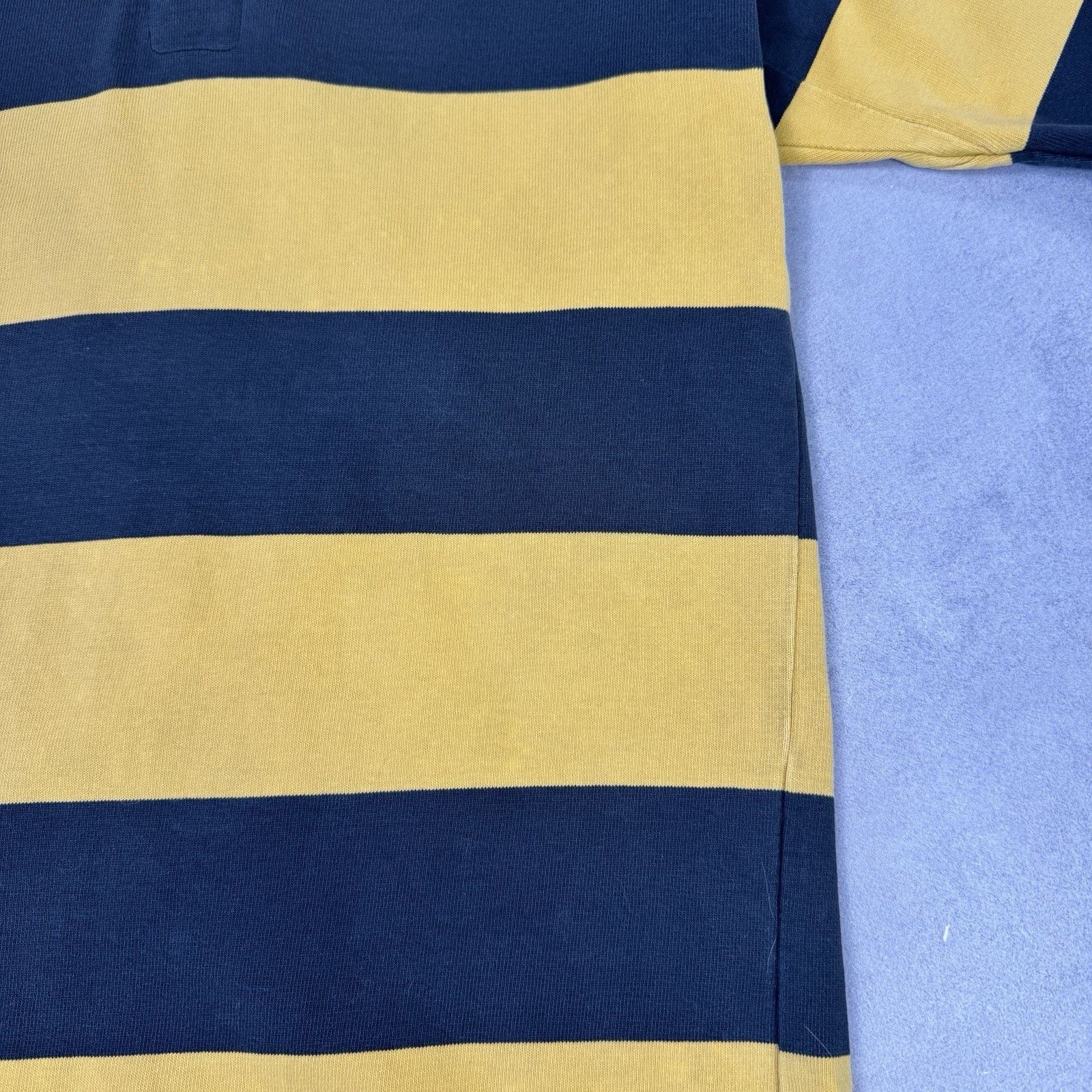 Vintage Vintage 90s Halbro Rugby Jersey Striped #9 Men Size 112cm Size US L / EU 52-54 / 3 - 10 Thumbnail