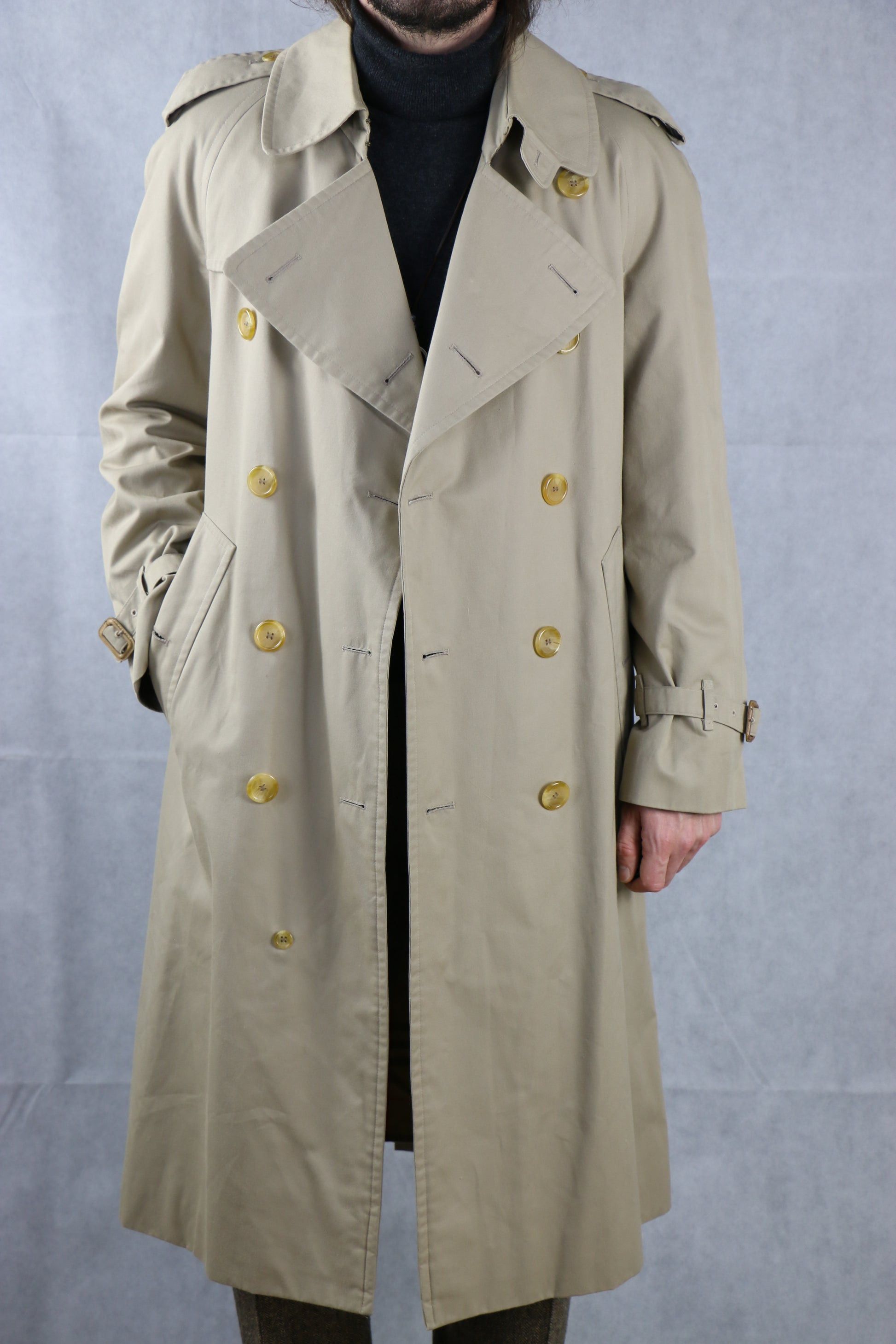 Burberry Burberry's Coat Trench Nova Check Vintage 90s Beige Size L Size US L / EU 52-54 / 3 - 3 Thumbnail
