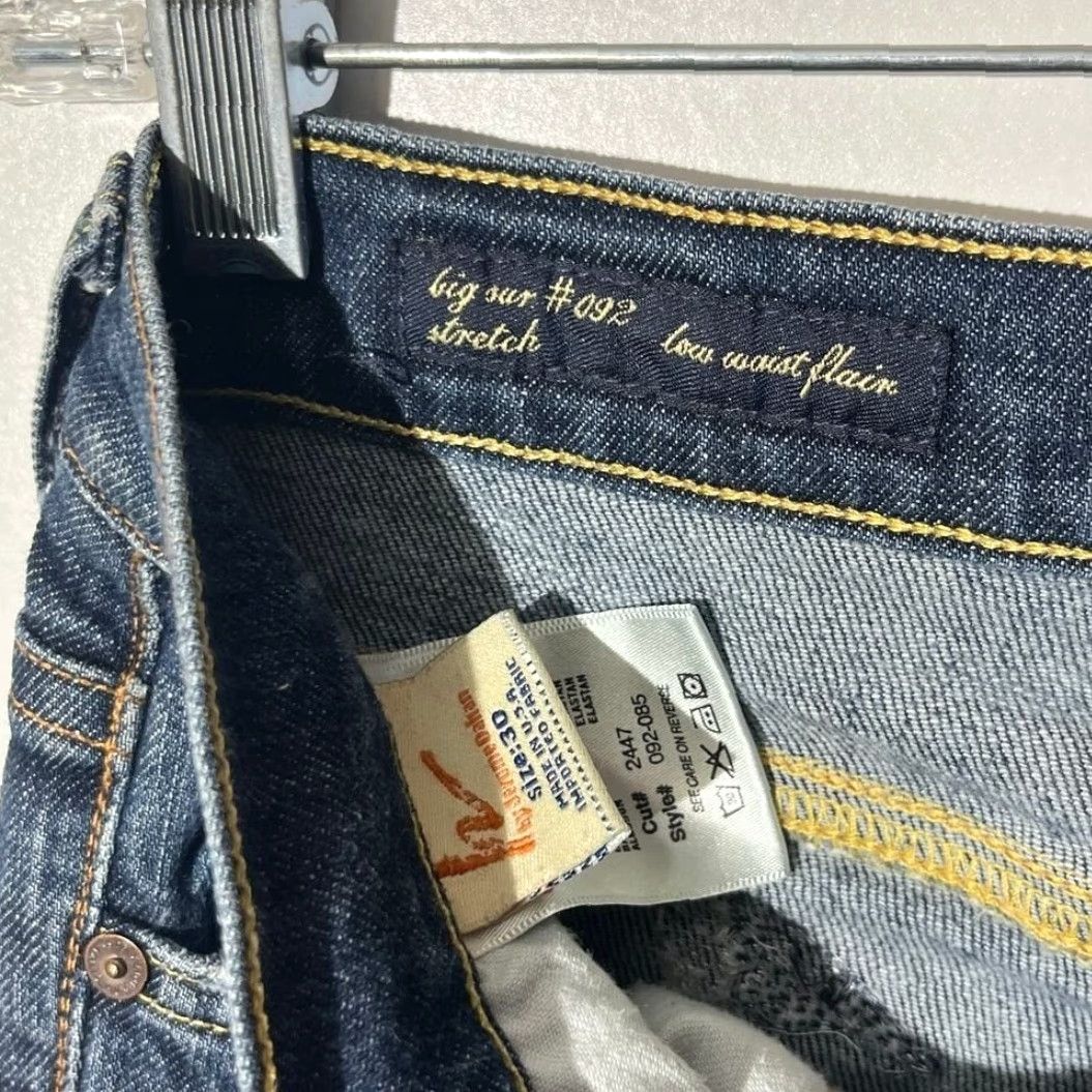 Citizens Of Humanity Citizens of Humanity Big Sur #092 Low Waist Flare Stretch Jeans Blue 30 Women Jeans Size 30" / US 8 / IT 44 - 3 Thumbnail