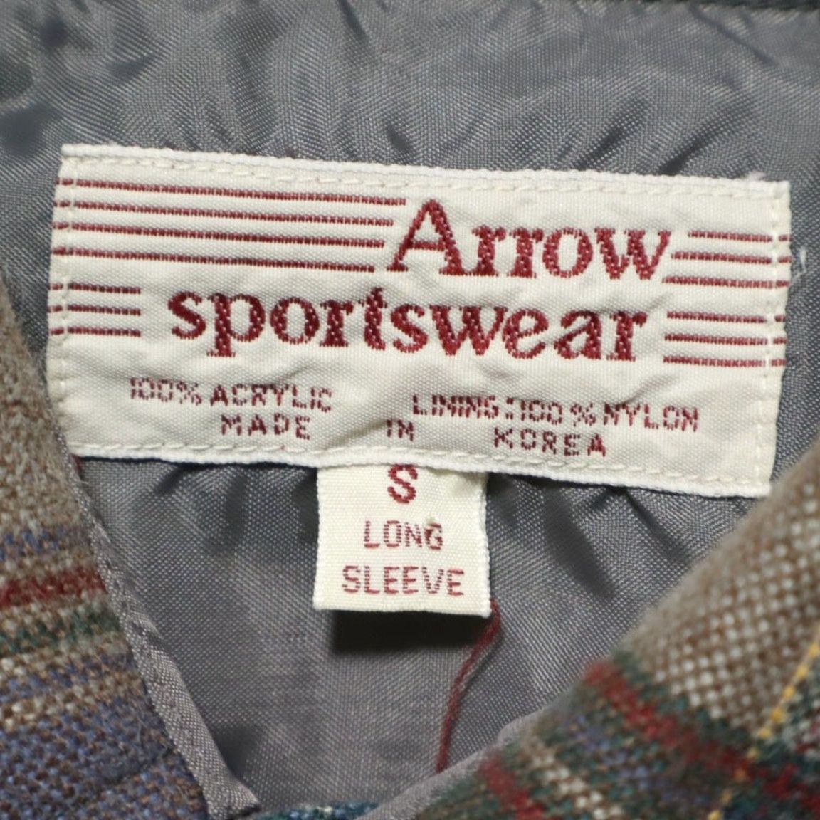 Arrow VTG Arrow Sportswear Window Pane Plaid Shirt Mens S Size US S / EU 44-46 / 1 - 5 Thumbnail