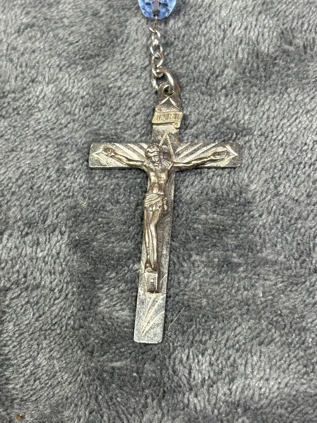 Other Vintage A.G. Inc Sterling and Bead Rosary Jesus Necklace Size ONE SIZE - 2 Thumbnail