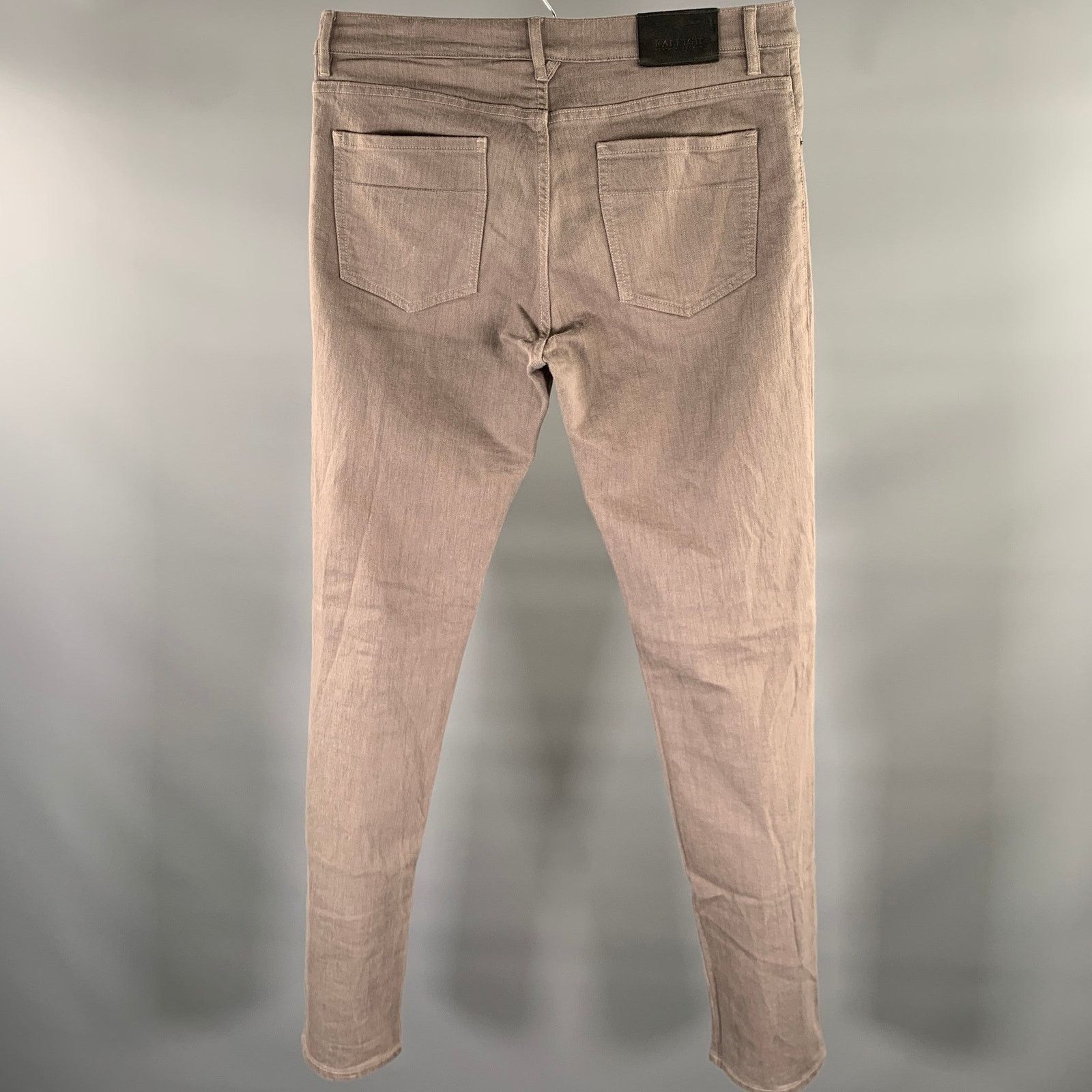 Raleigh Denim RALEIGH Size 34 Grey Cotton Blend Slim Fit Jeans Size US 34 / EU 50 - 2 Thumbnail