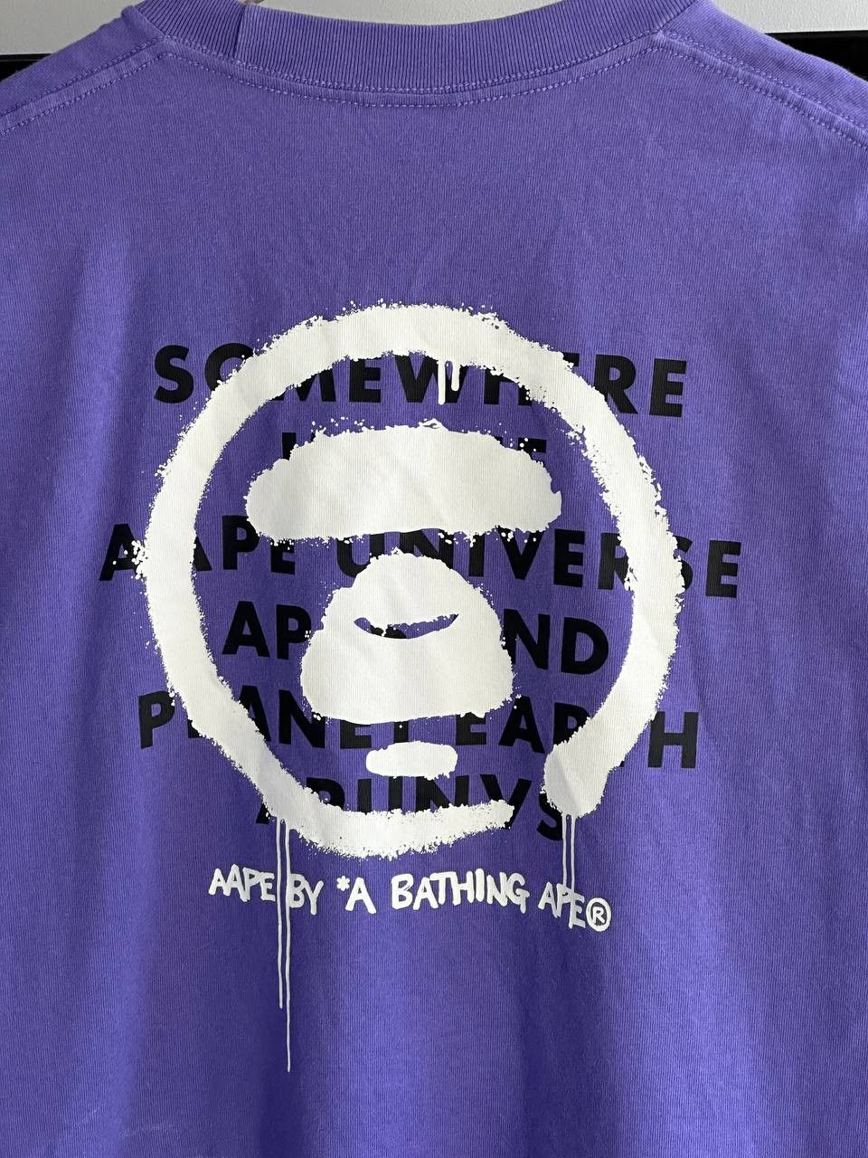 Aape Aape By Bathing Ape Purple Big Logo T-Shirt Size US M / EU 48-50 / 2 - 14 Thumbnail