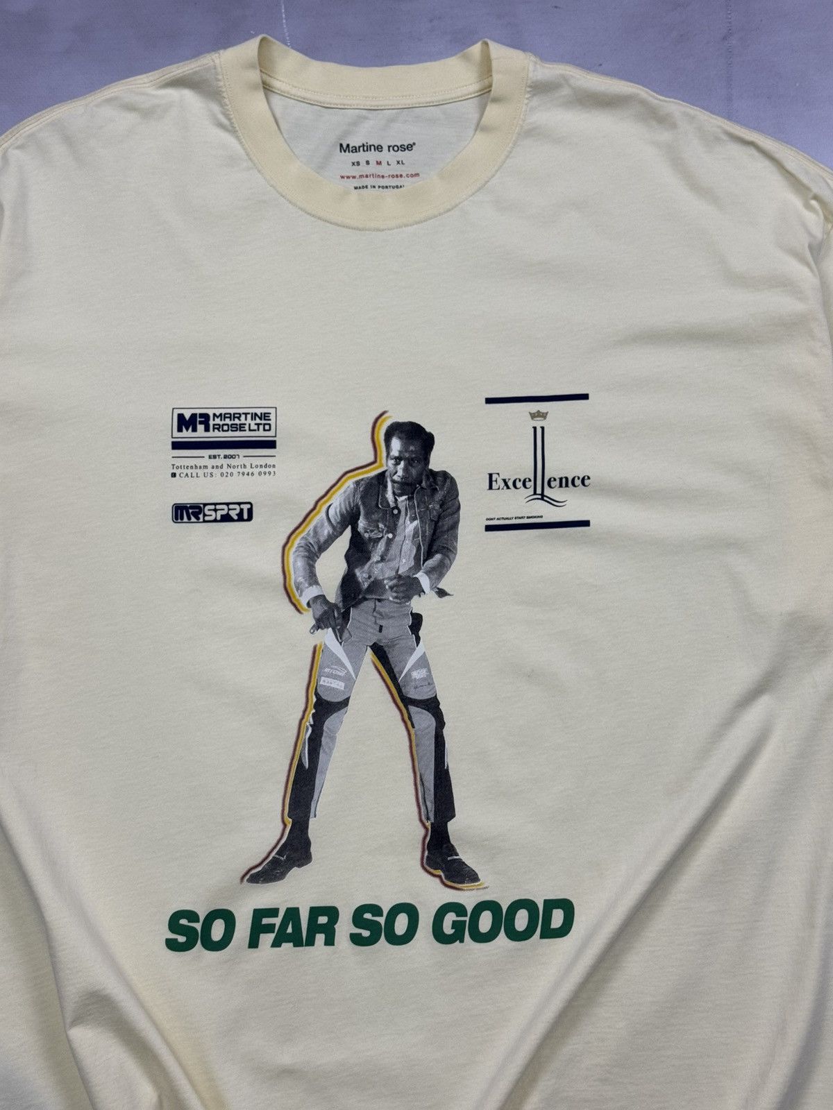 Martine Rose Ss23 Martine Rose So Far So Good Tee(Yellow/XL) Size US XL / EU 56 / 4 - 2 Thumbnail