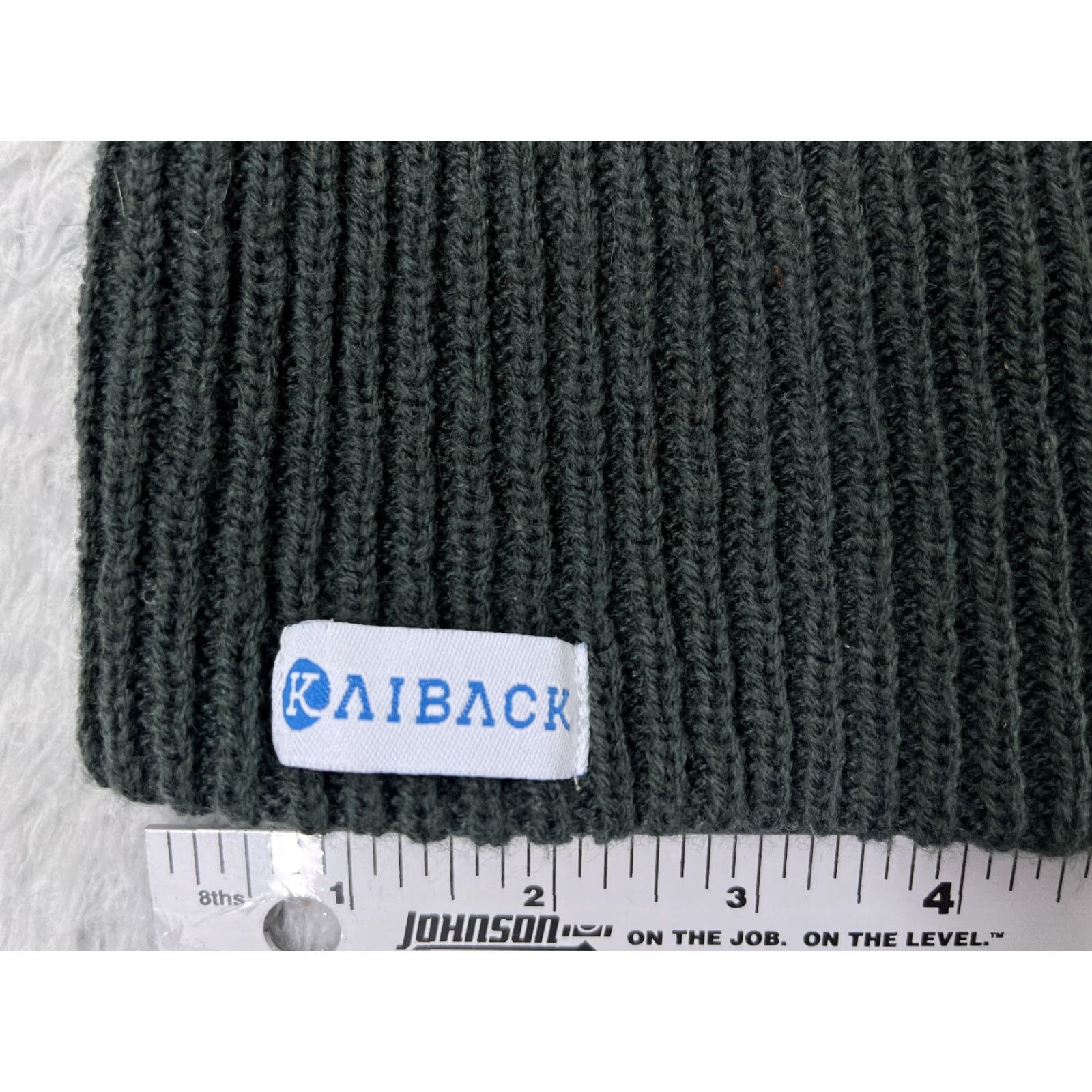Vintage Kaiback Beanie Hat Adult One Size Gray Orange Knit 100% Acrylic Ski Snowboard Size ONE SIZE - 2 Thumbnail