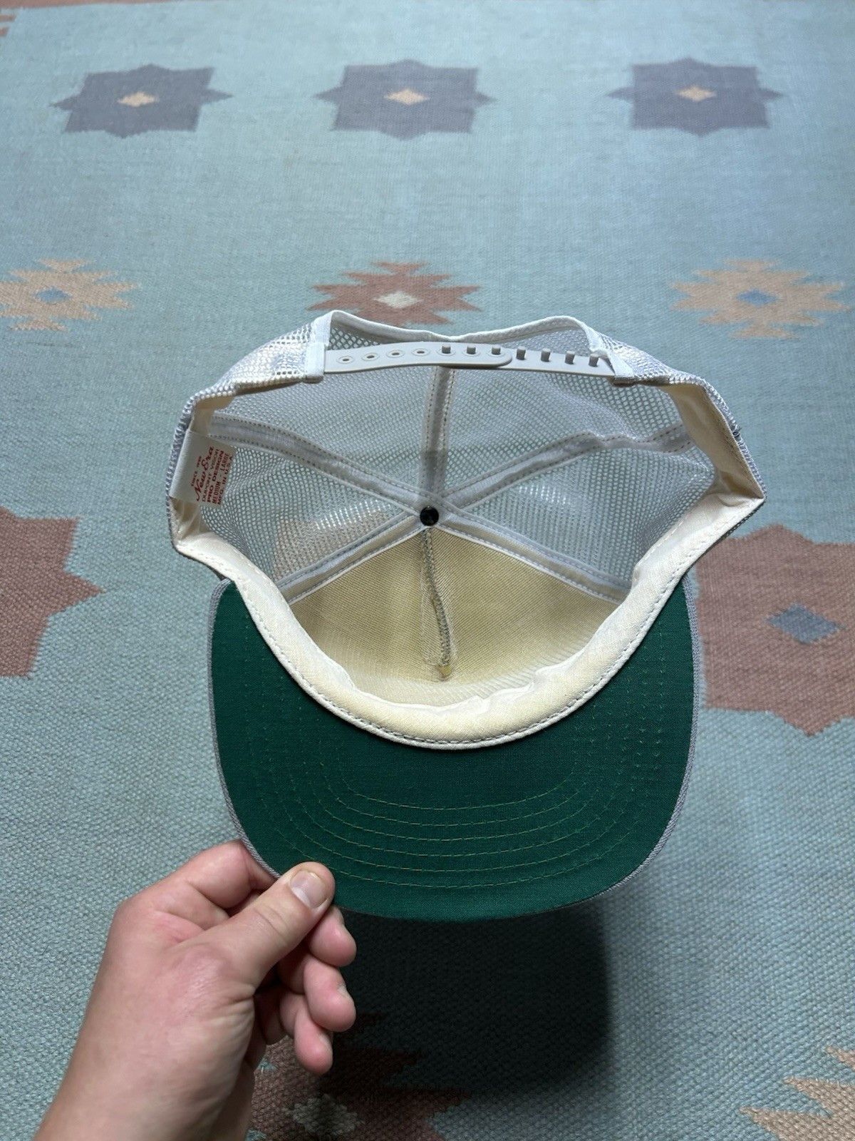 Vintage 80s trucker hat Secord Lake marina Michigan boat USA new era Size ONE SIZE - 5 Thumbnail
